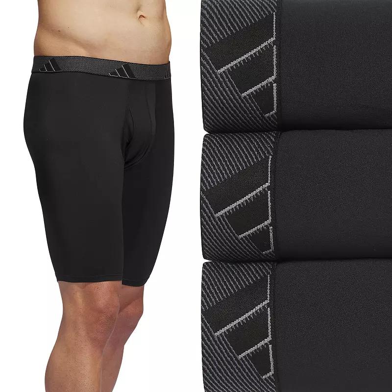 Men's adidas 3-pack Microfiber Long Boxer Briefs,  Product Image