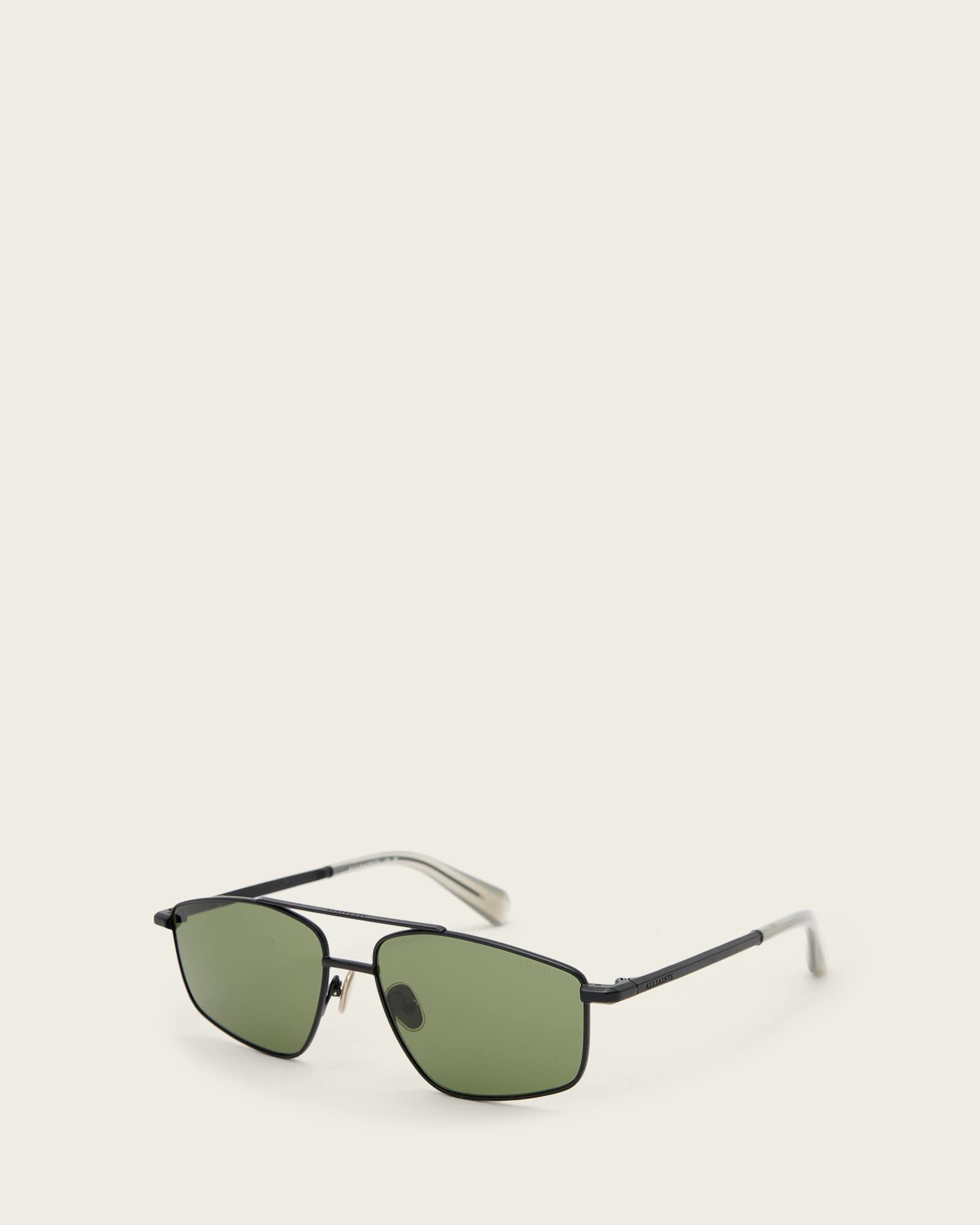 Virgo Navigator Square Sunglasses MATTE BLACK | ALLSAINTS US Product Image
