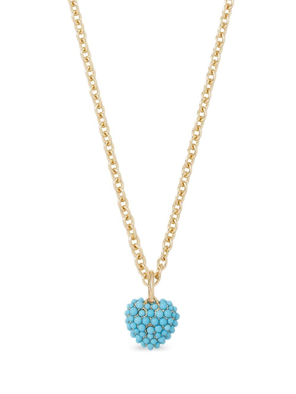 puffy heart necklace Product Image