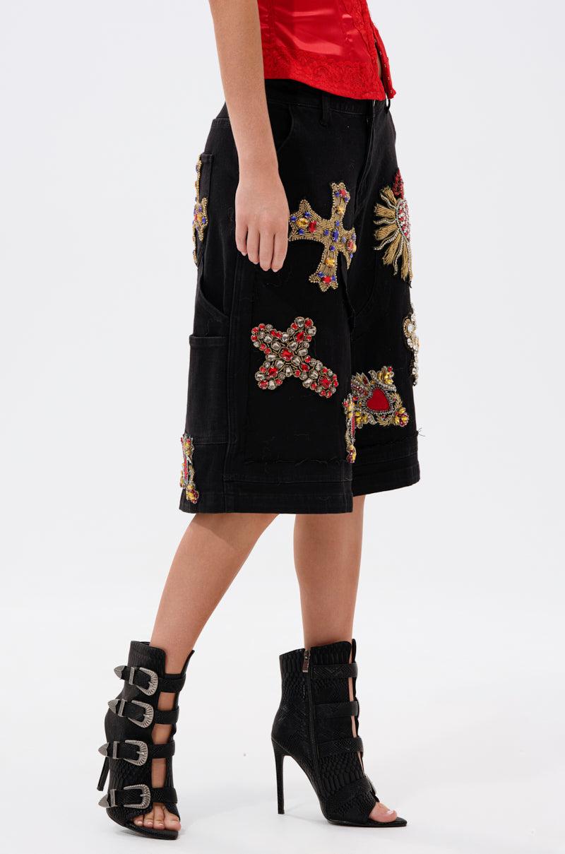 WILD AND FREE DENIM SHORTS Product Image