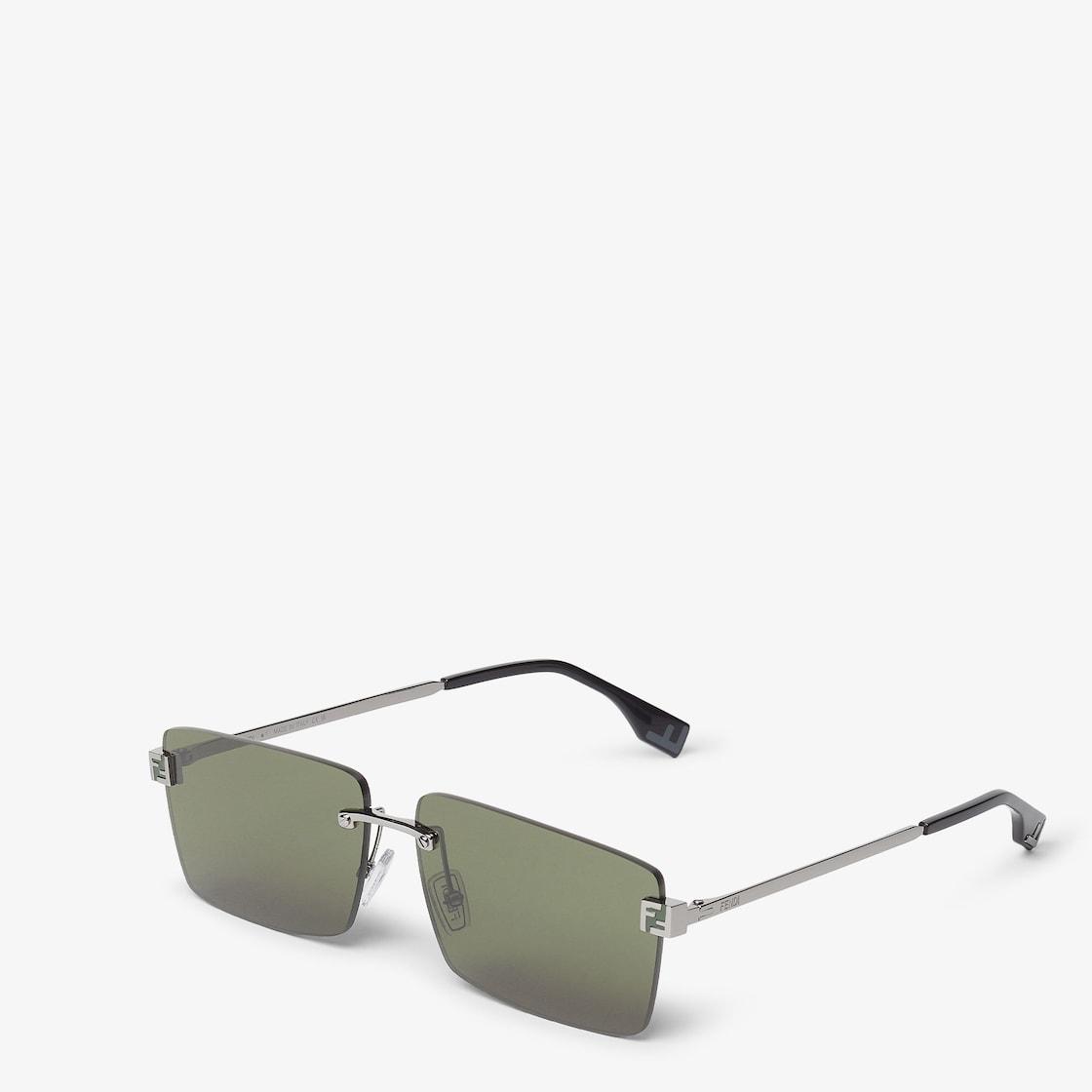 Fendi SkyRuthenium-colored metal sunglasses Product Image