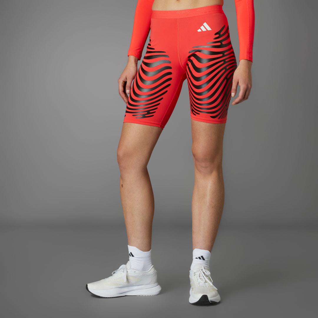 adidas Adizero Control Running Short Leggings Black M Womens Product Image