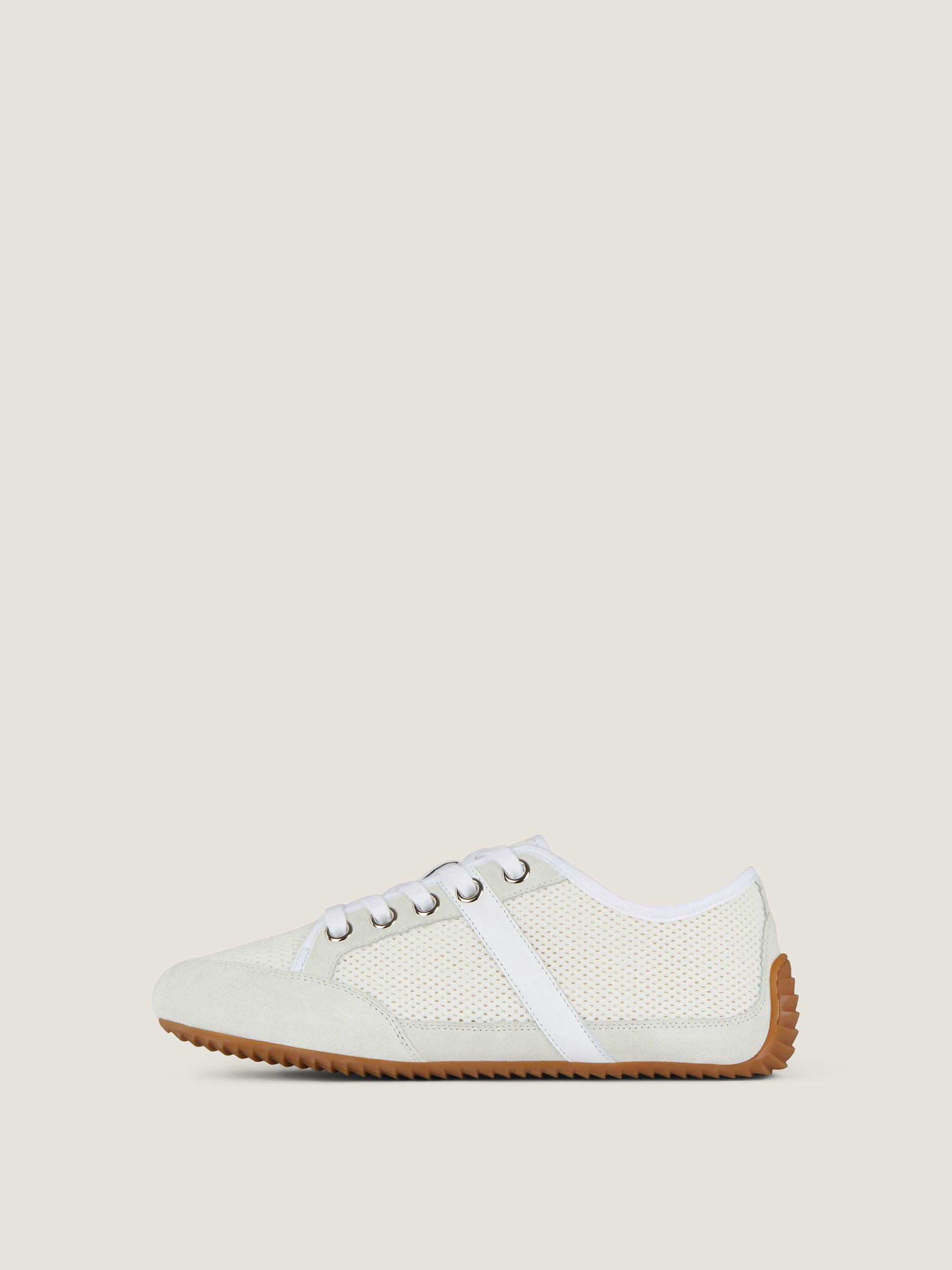 Slim sneakers in mesh and suede Product Image
