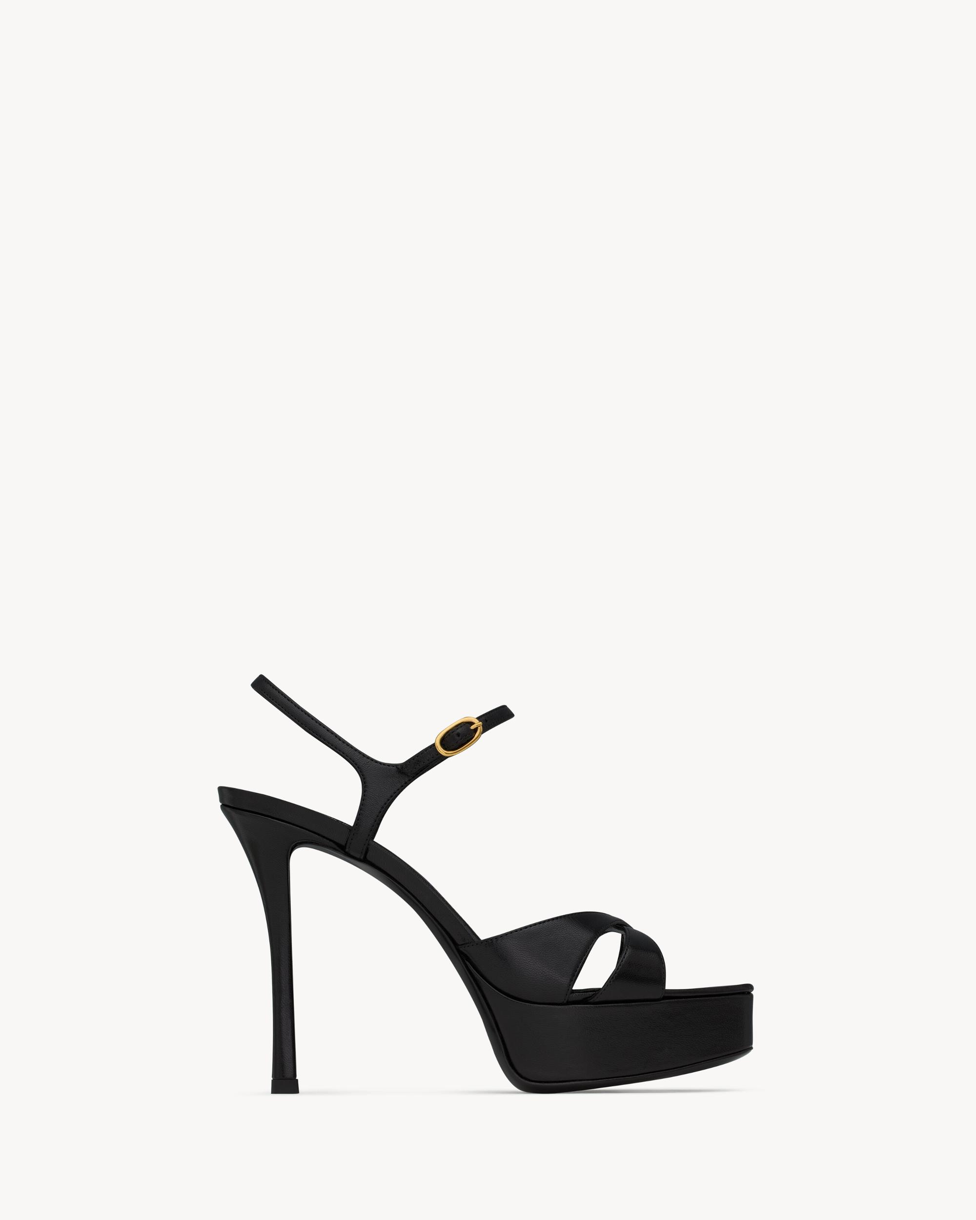 DEBBIE platform sandals in smooth leather Product Image