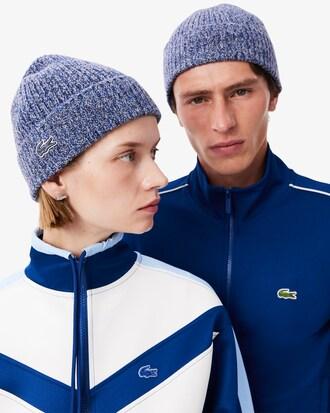 Rib Knit Carded Mercerized Wool Beanie Product Image