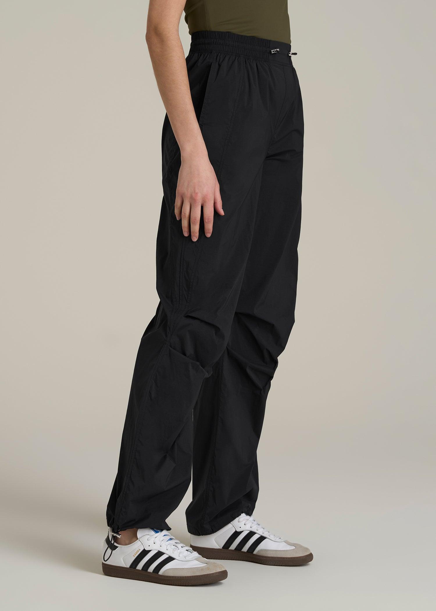 Parachute Jogger for Tall Women in Black Female Product Image
