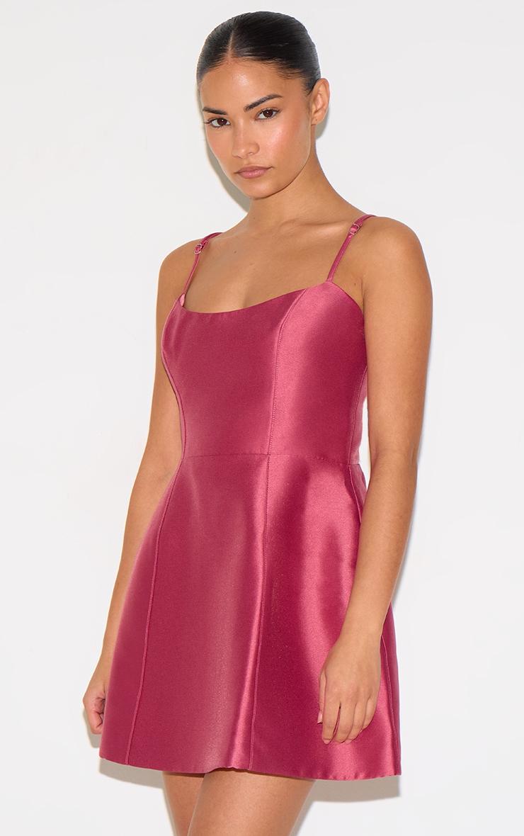  Petite Blush Rose Structured Shift Dress Product Image