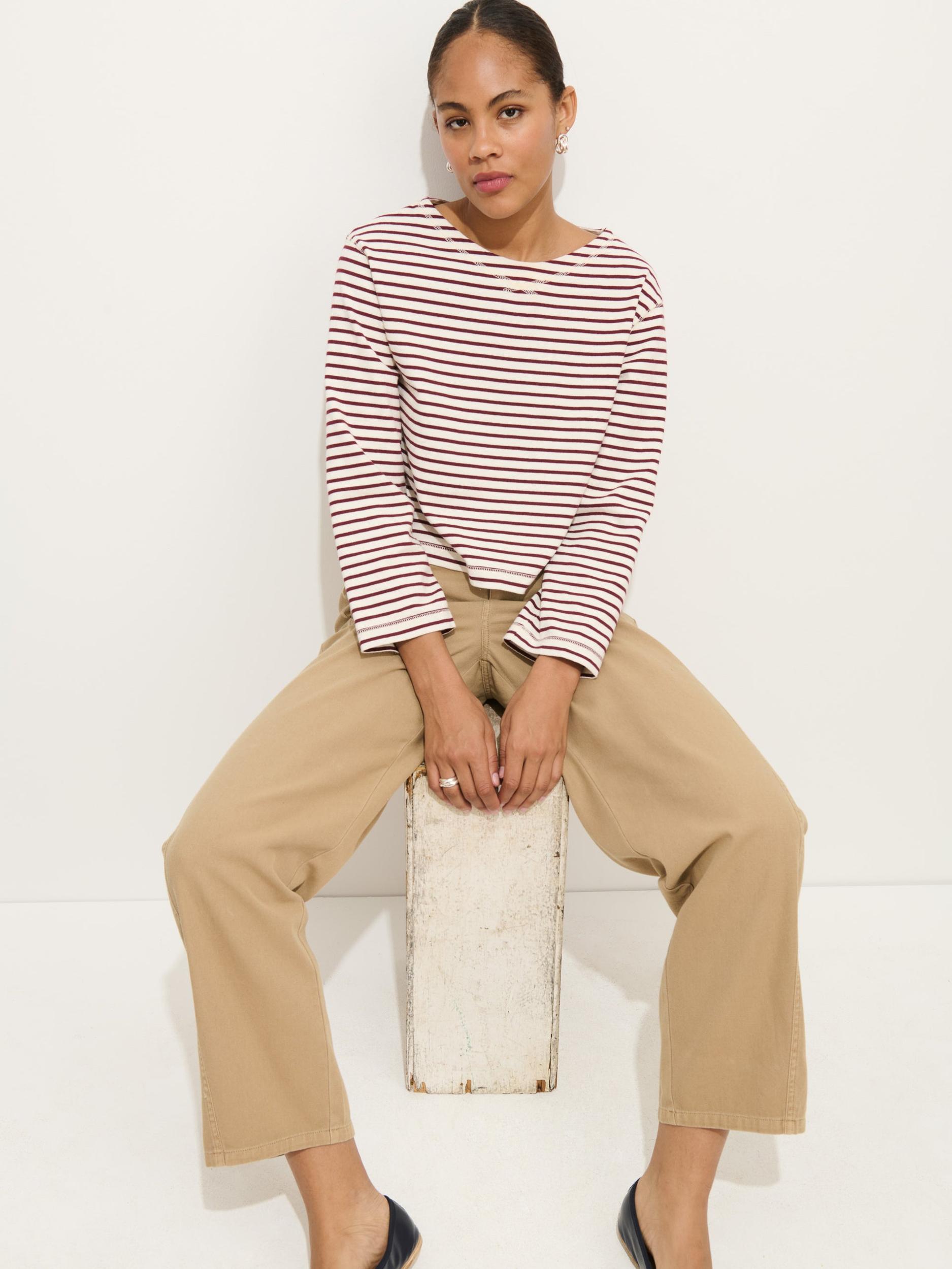 Marseille Boatneck Striped Tee In Cotton Product Image