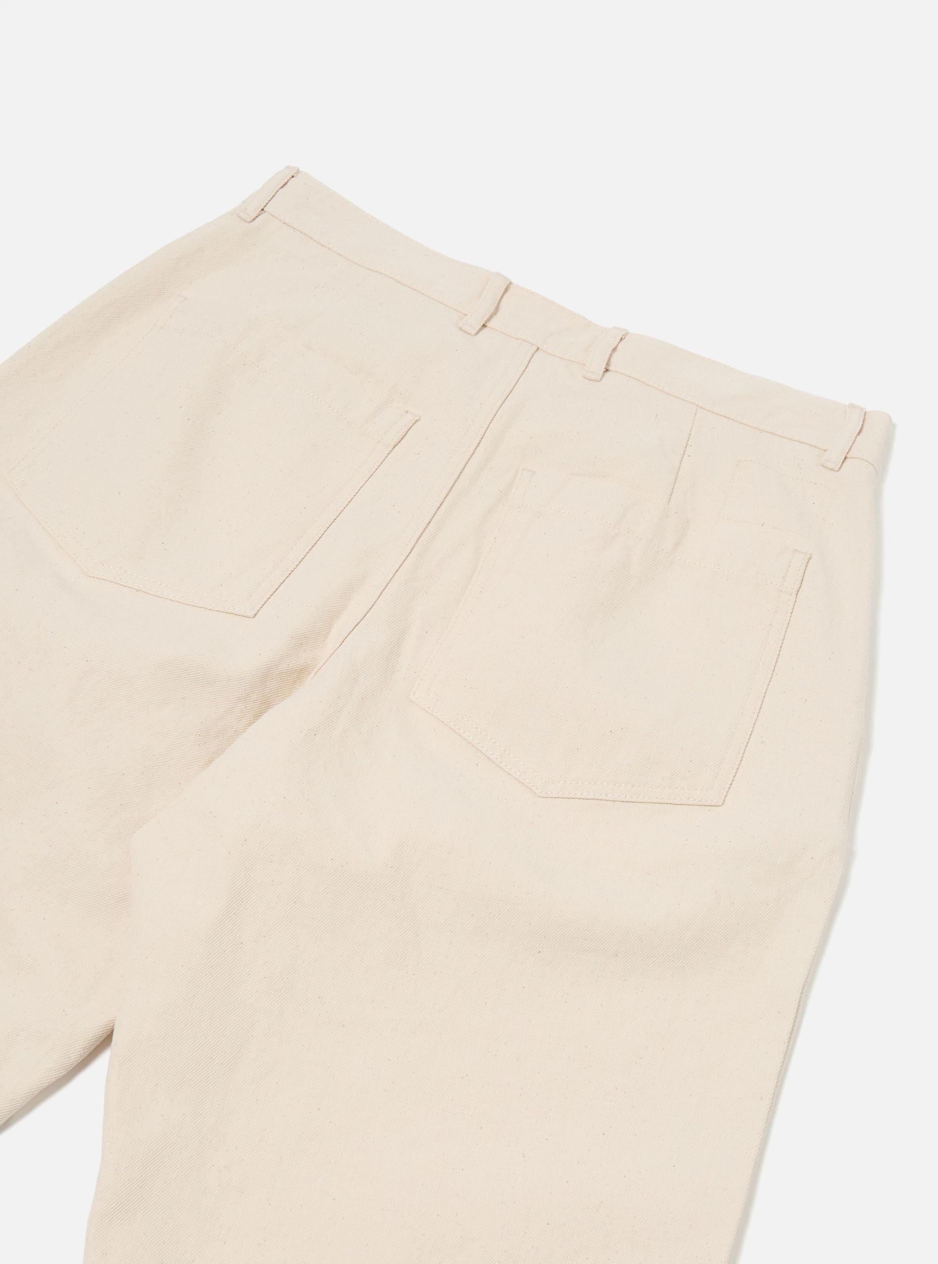 Universal Works Duke Pant in Ecru Recycled Cotton Product Image