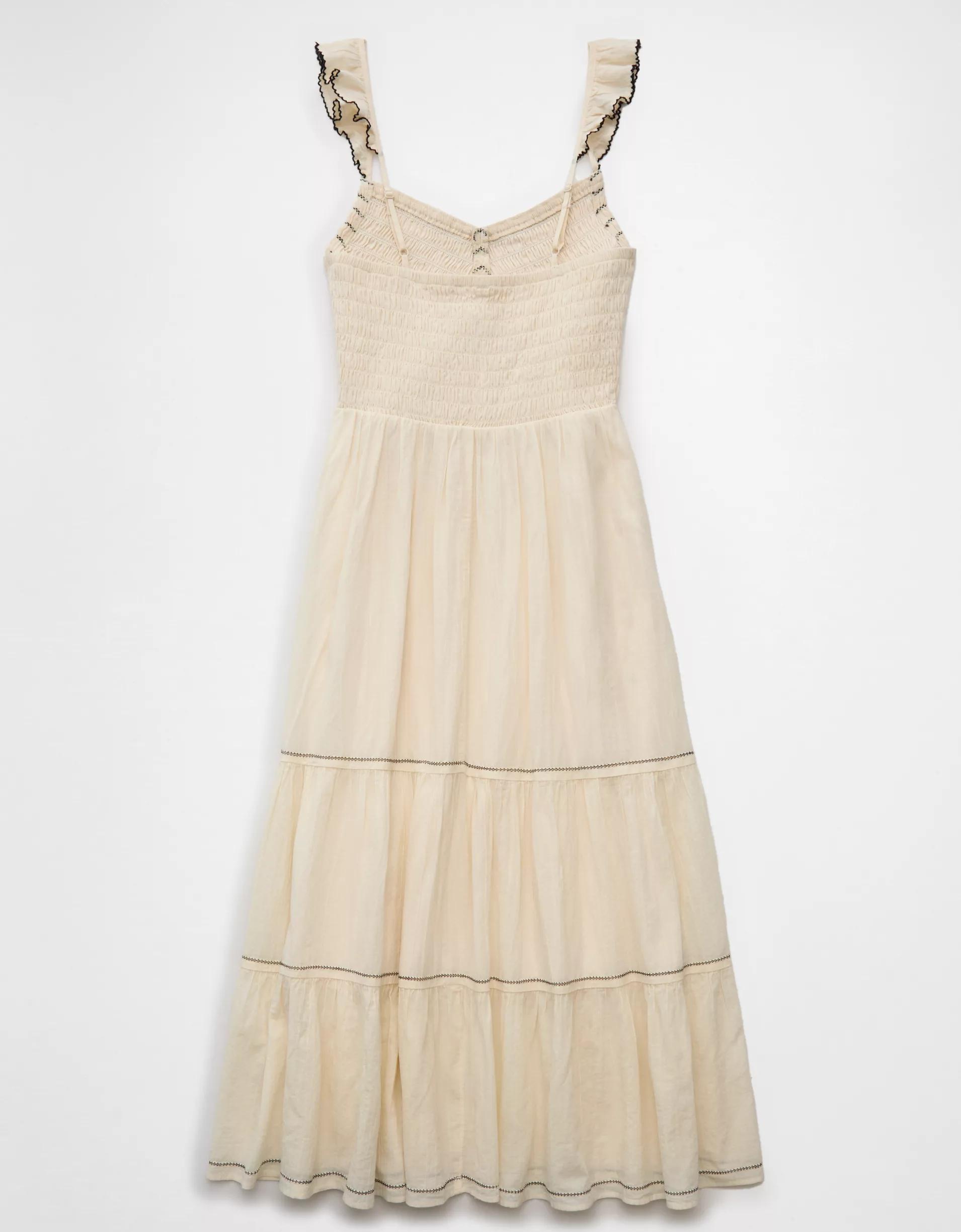 AE Bella Flutter Sleeve Midi Dress Product Image