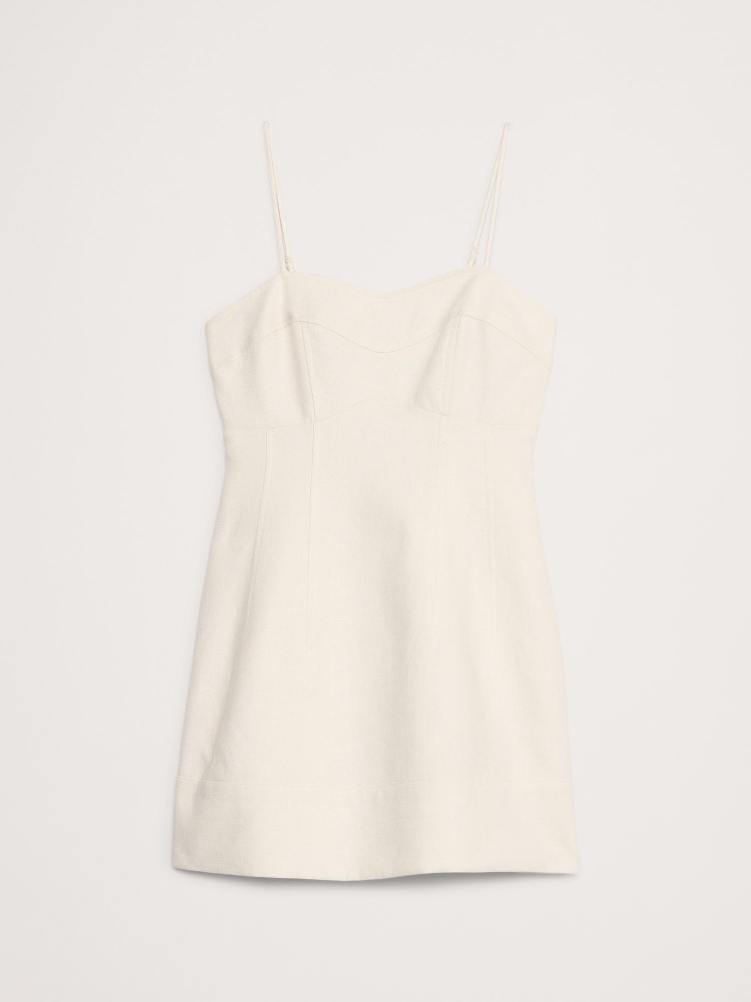 Linen Corset Mini Dress Product Image