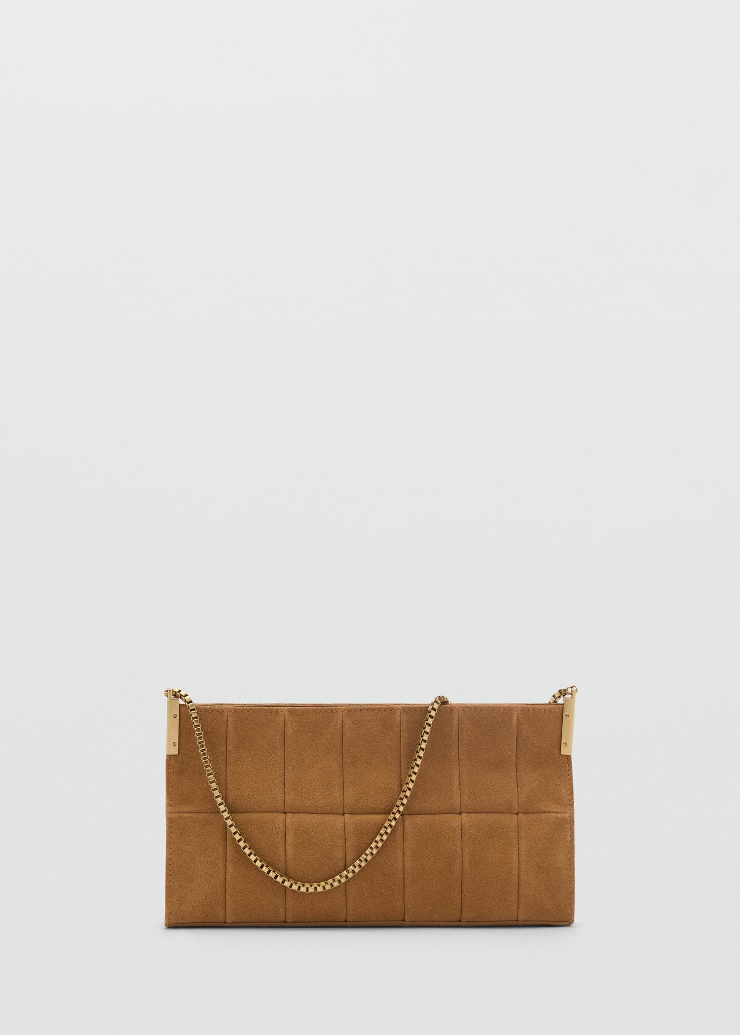 Suede baguette bag - Women | MANGO USA Product Image