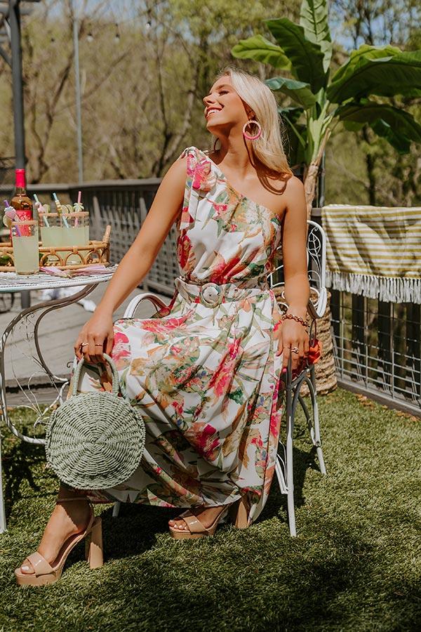 Glam Gardens One Shoulder Midi Product Image