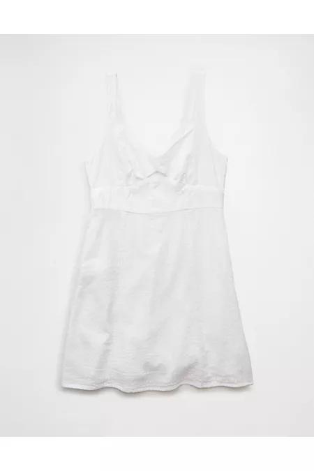 AE Linen-Blend Cut-Out Mini Dress Women's Product Image