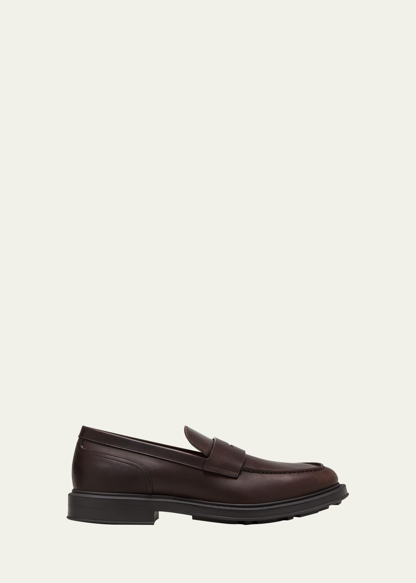 Men's Travis Leather Penny Loafers Product Image
