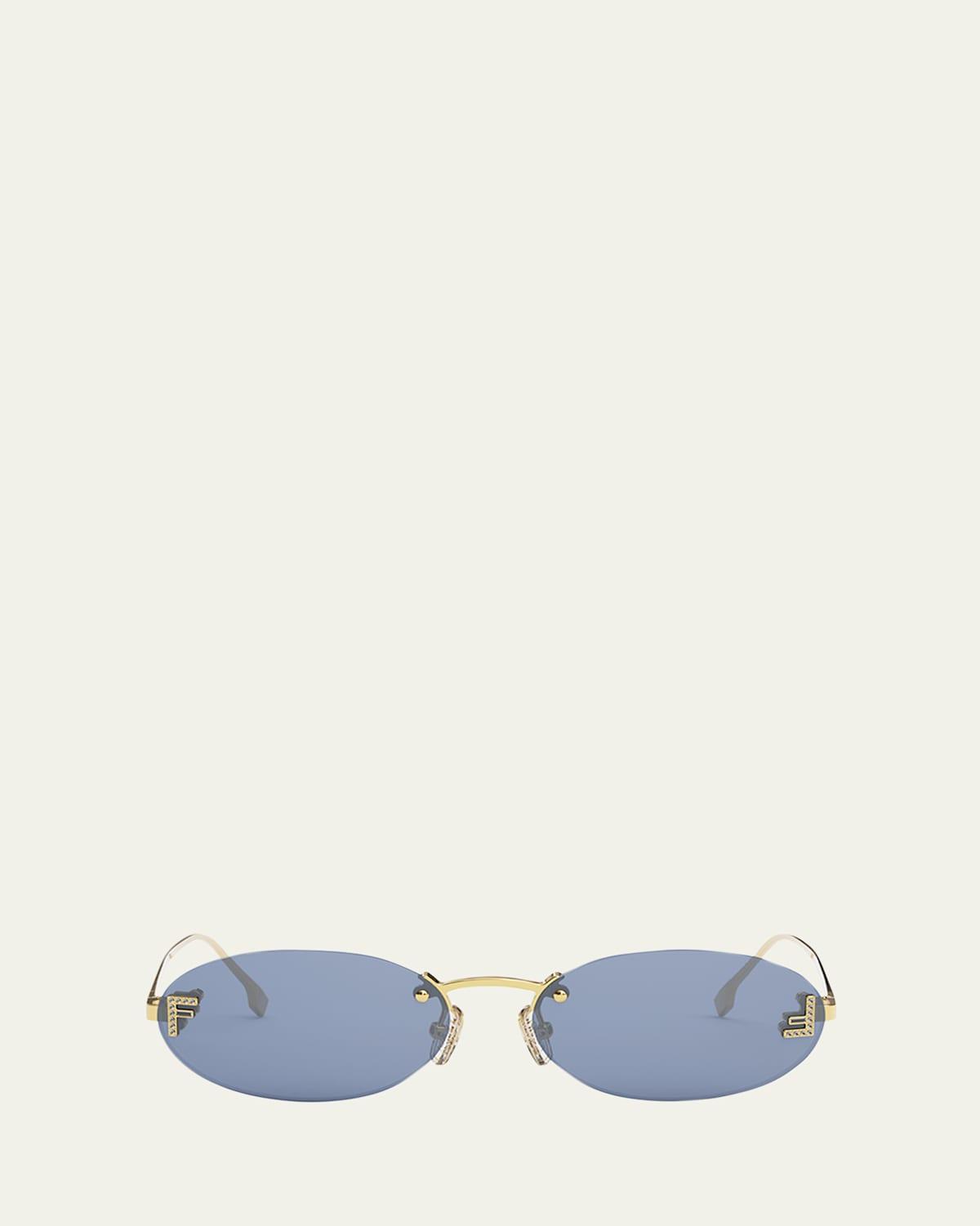 Womens Fendi First 54MM Oval Sunglasses Product Image