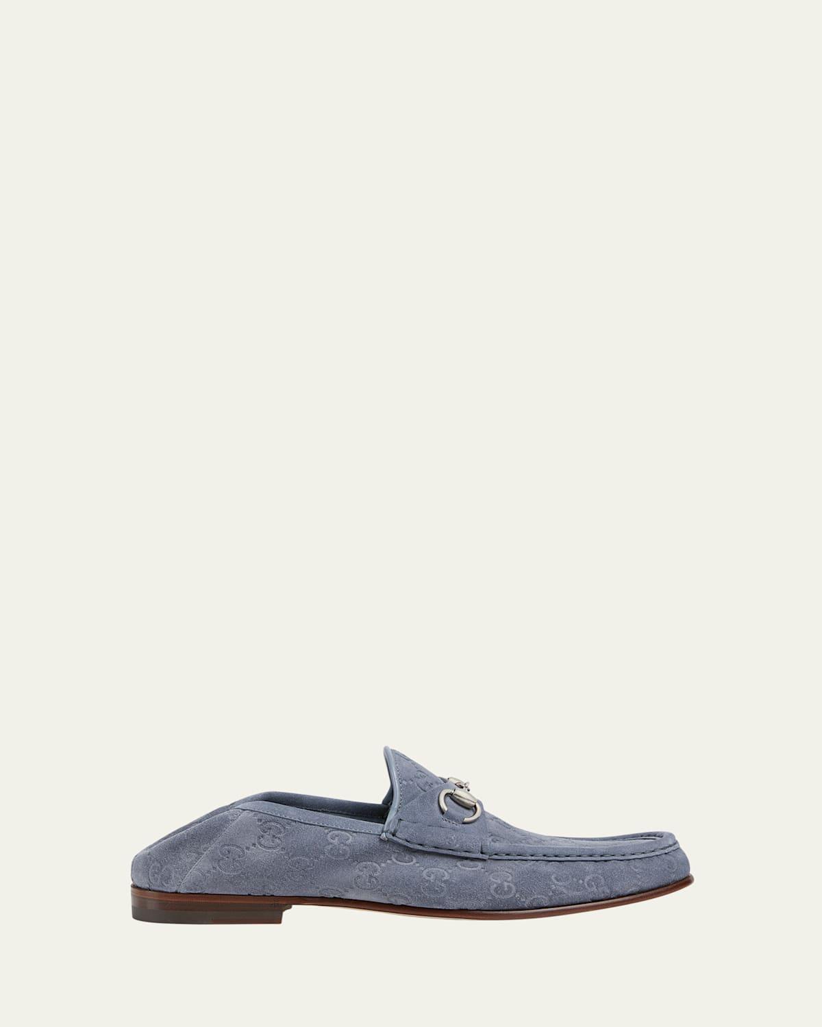 Mens Horsebit 1953 Embossed Suede Bit Loafers Product Image