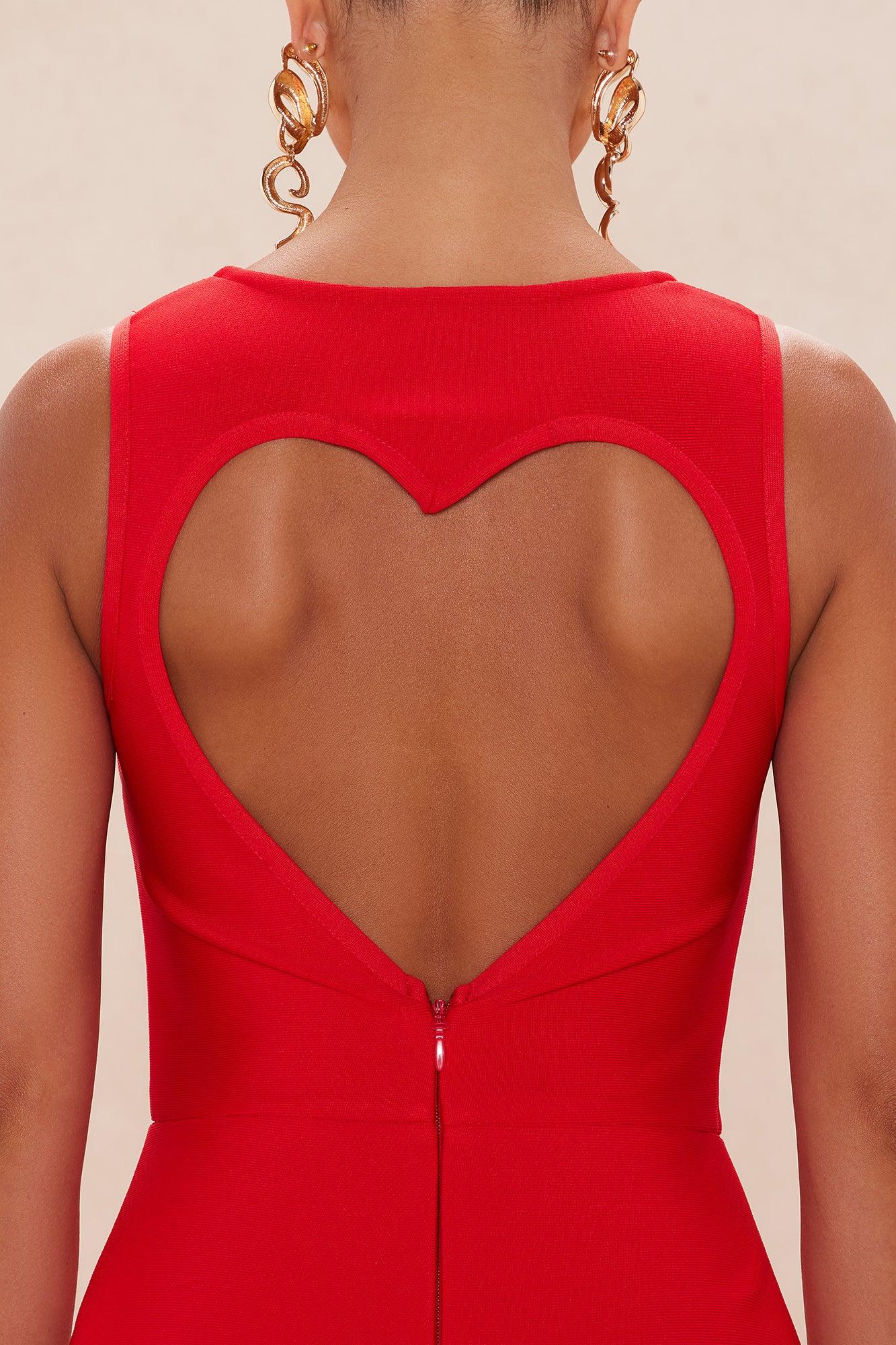 Clementine Bandage Maxi Dress - Red Product Image