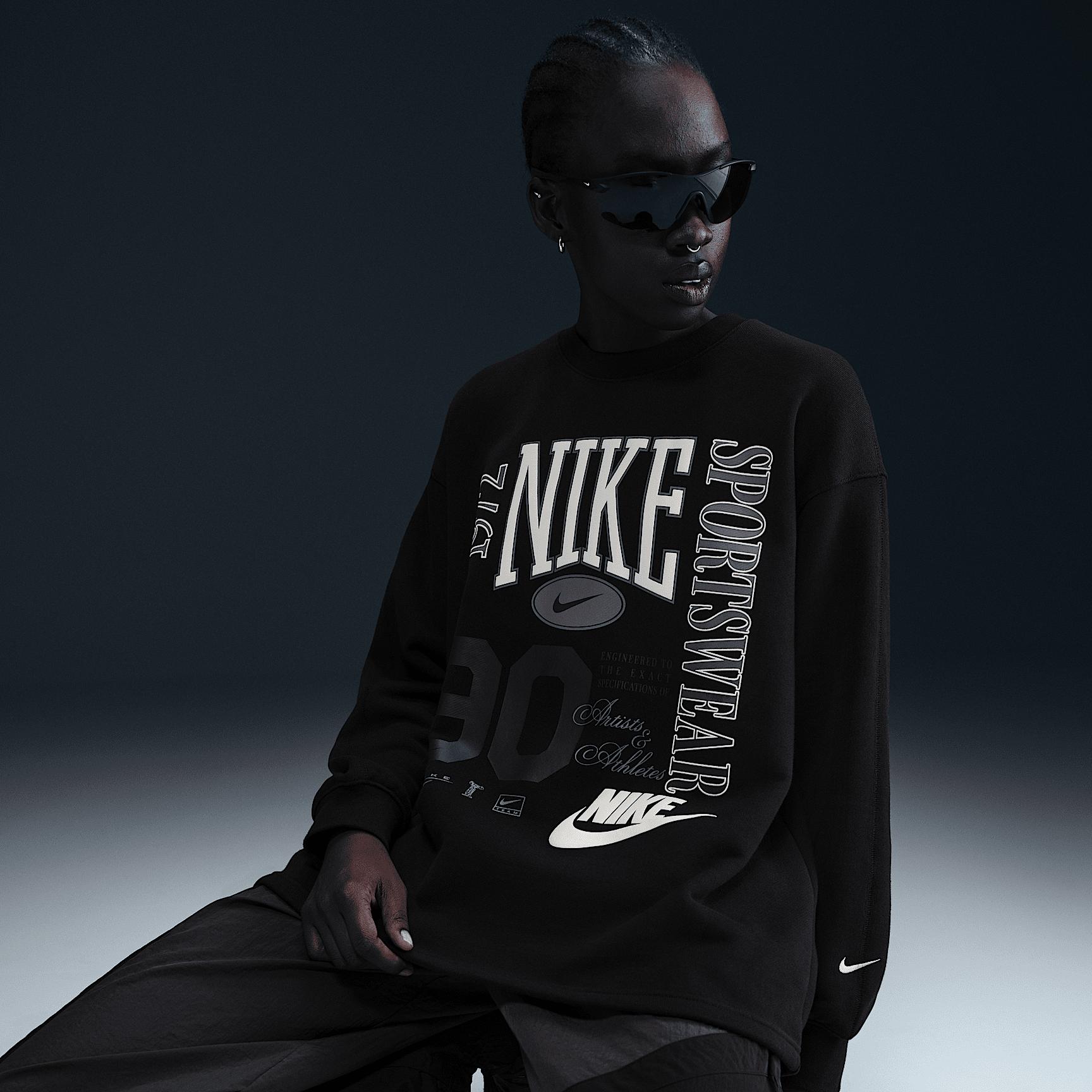Nike Sportswear Women's Oversized Crew-Neck French Terry Sweatshirt Product Image