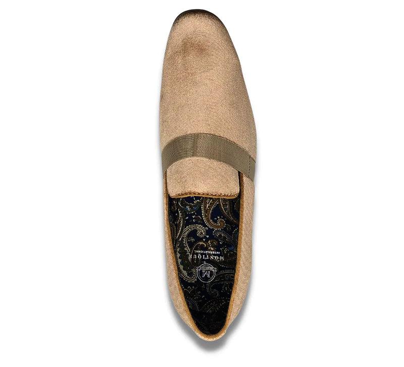 (11, 12, 13) Tan Solid Velvet Loafer Product Image