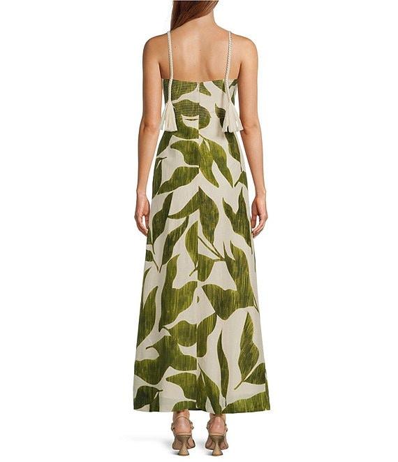 Antonio Melani x M.G. Style Finley Linen Blend Sweetheart Neck Sleeveless A-Line Maxi Dress Product Image