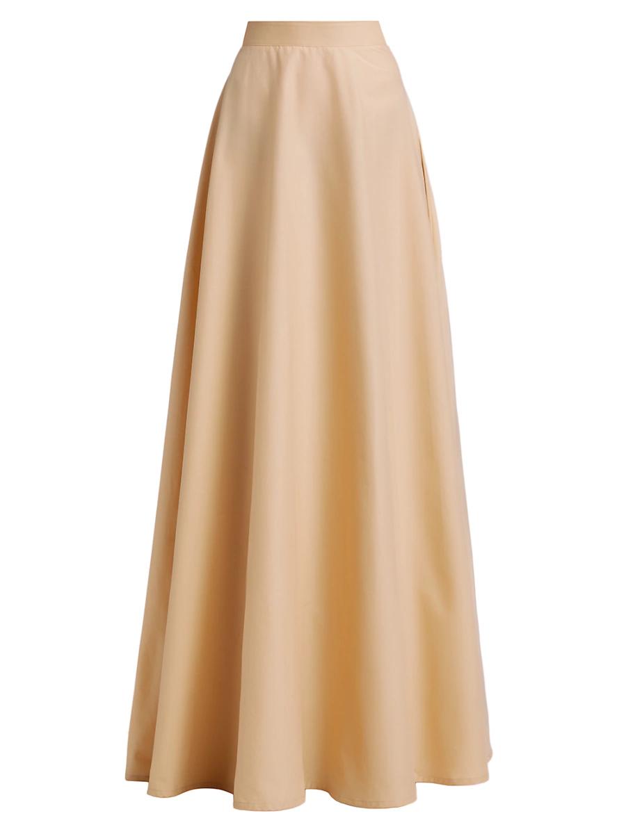 Womens Aubry Cotton-Blend A-Line Maxi Skirt Product Image