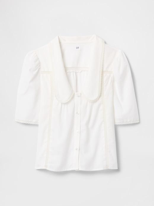 Lace Peter Pan Collar Top Product Image