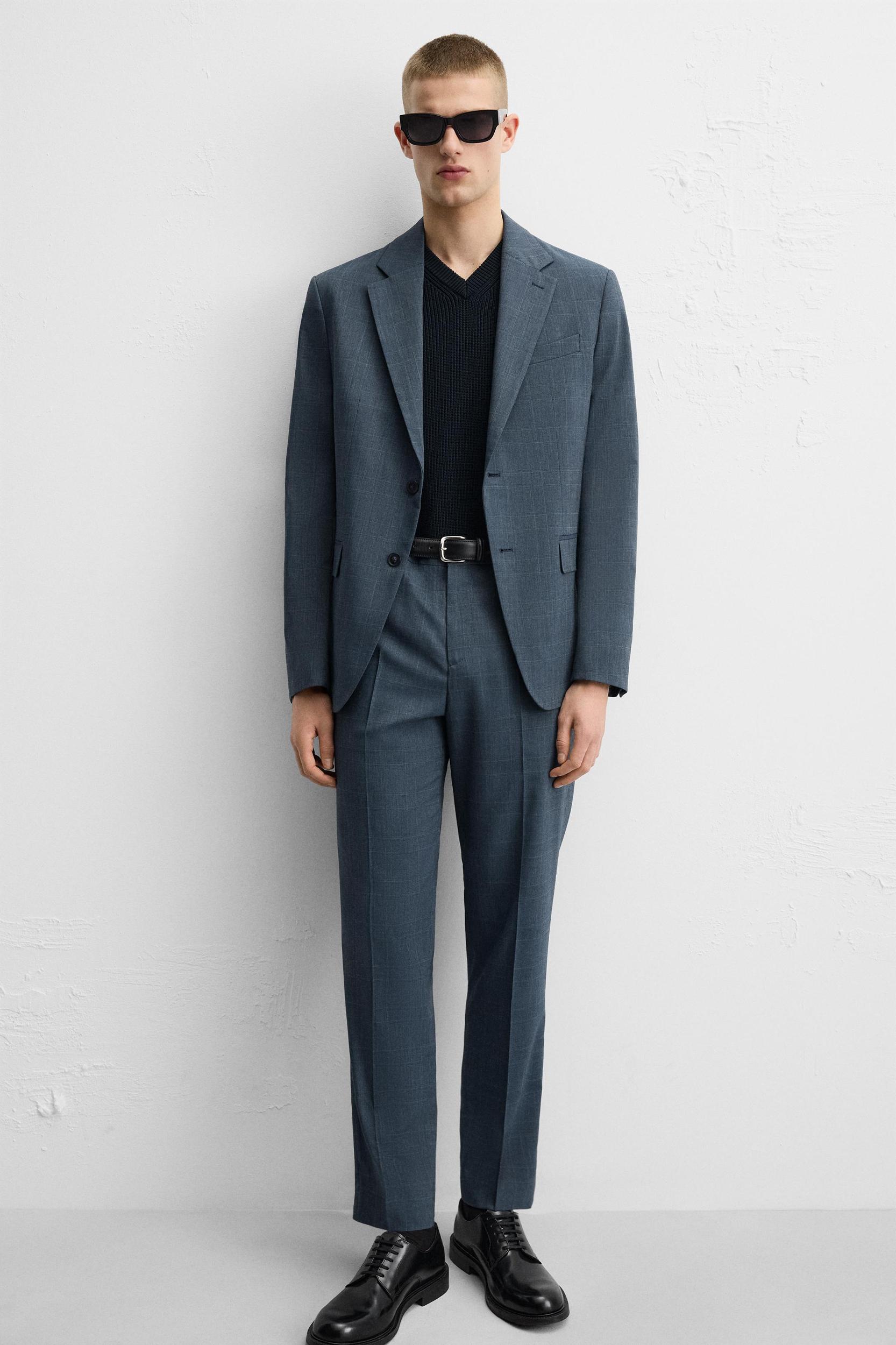 CHECK SUIT PANTS Product Image