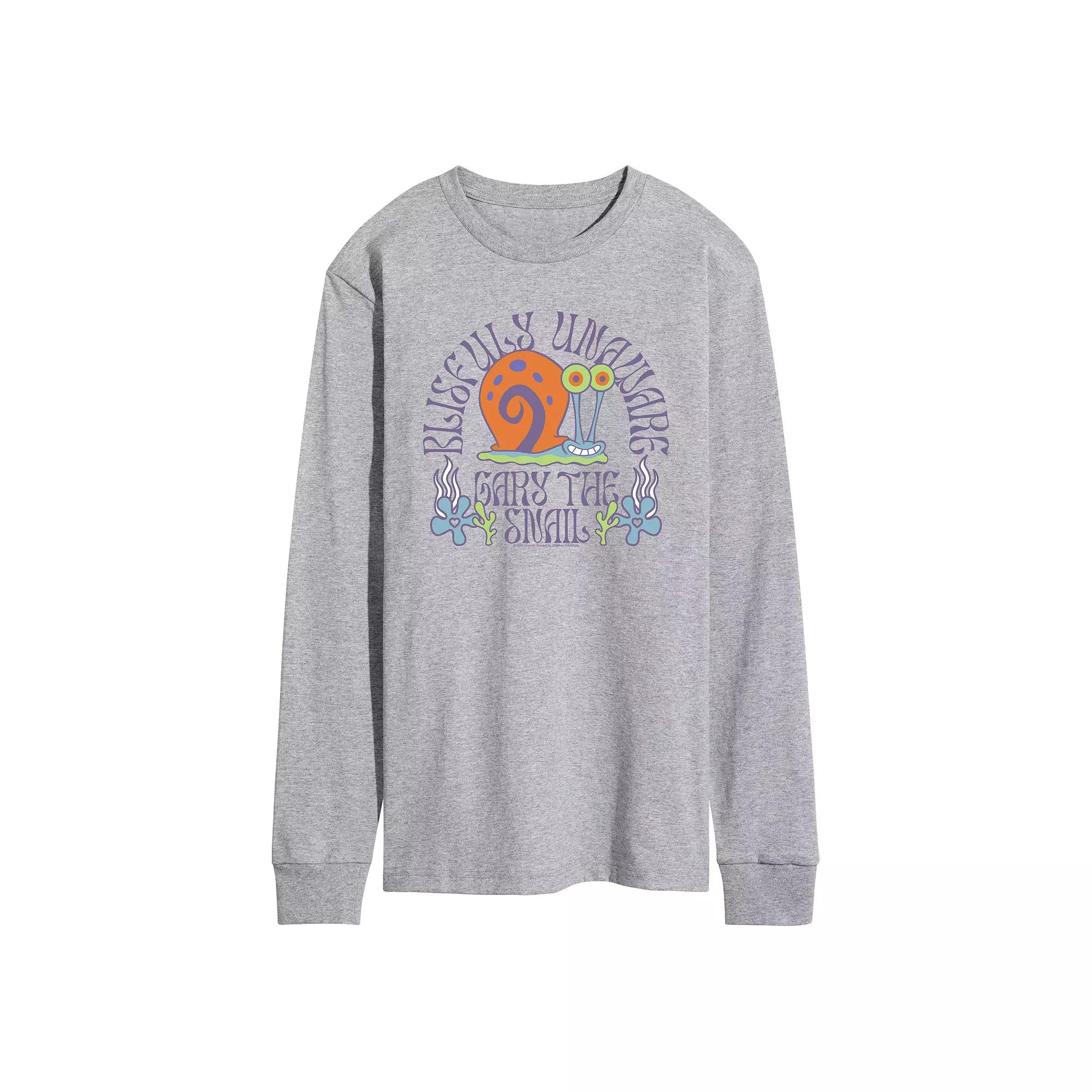 Men's SpongeBob SquarePants Gary Long Sleeve Graphic Tee,  Product Image