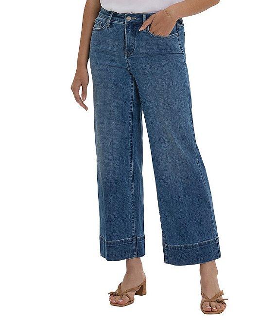 NYDJ Teresa Wide Leg Deep Hemline Lift Tuck® Ankle Jeans Product Image