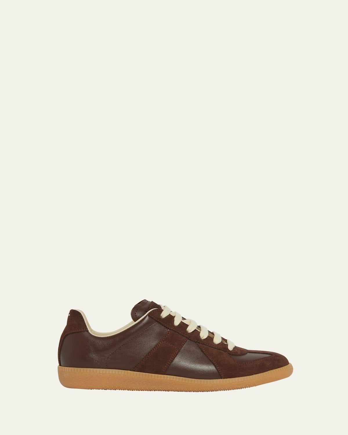 Replica Suede & Leather Sneakers Product Image