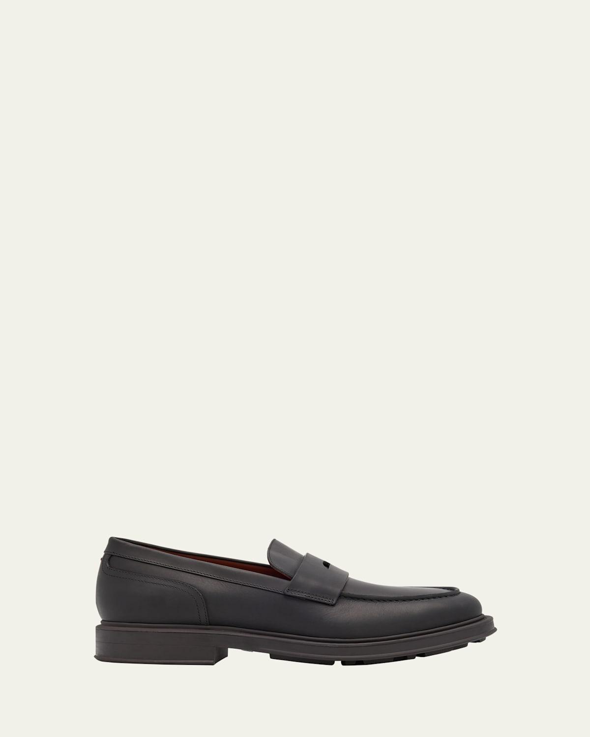 Men's Travis Leather Penny Loafers Product Image