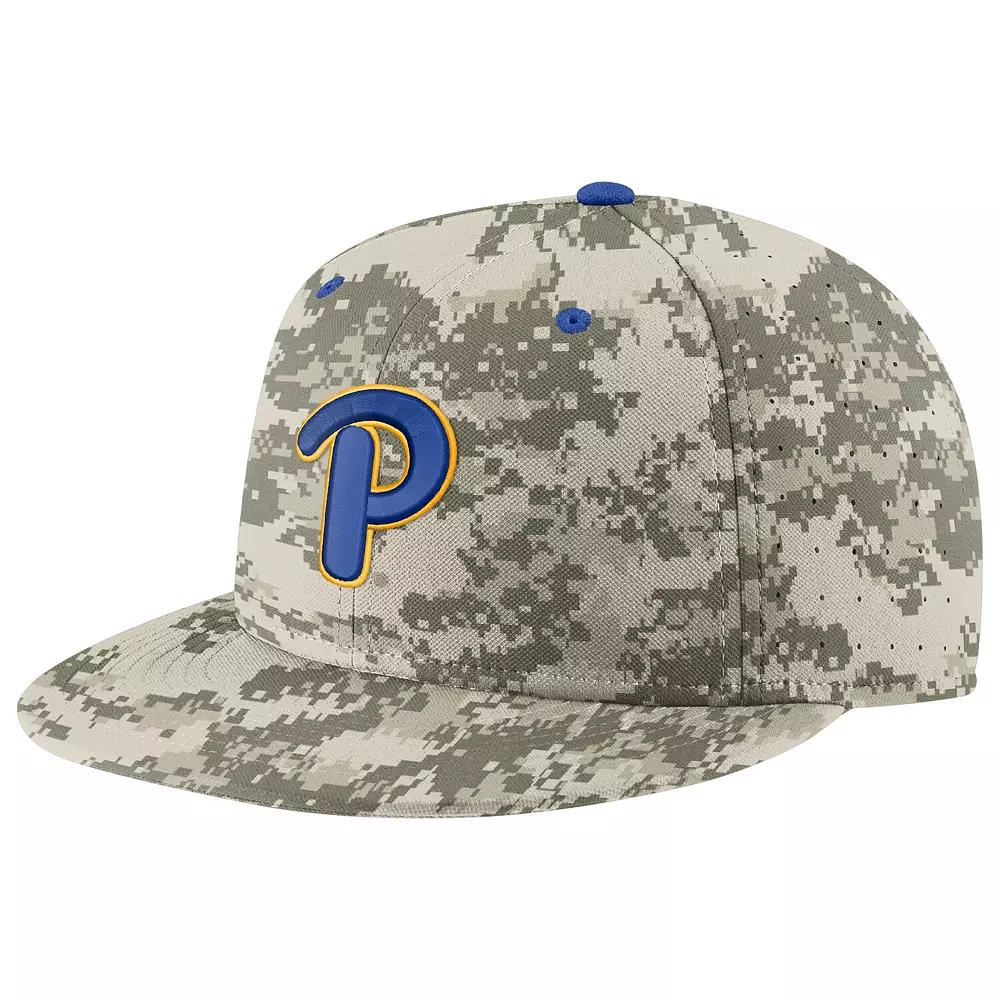 Men's Nike Camo Pitt Panthers Aero True Baseball Performance Fitted Hat,  Product Image