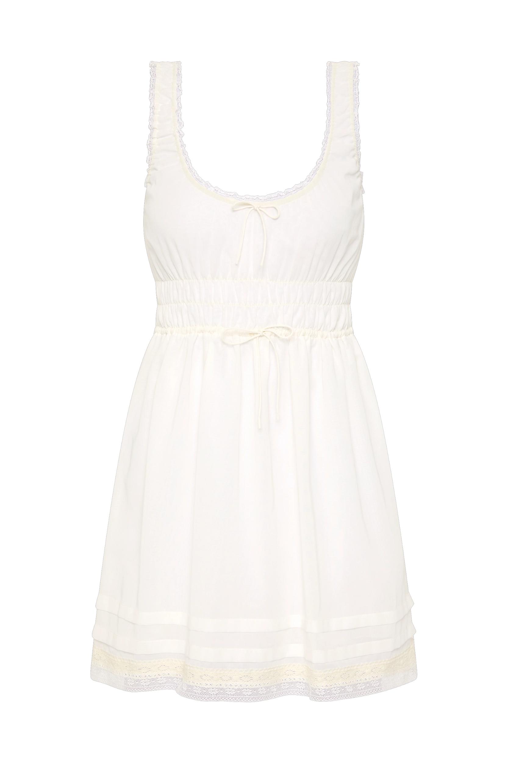 Juliet Mini Dress White - Final Sale Product Image