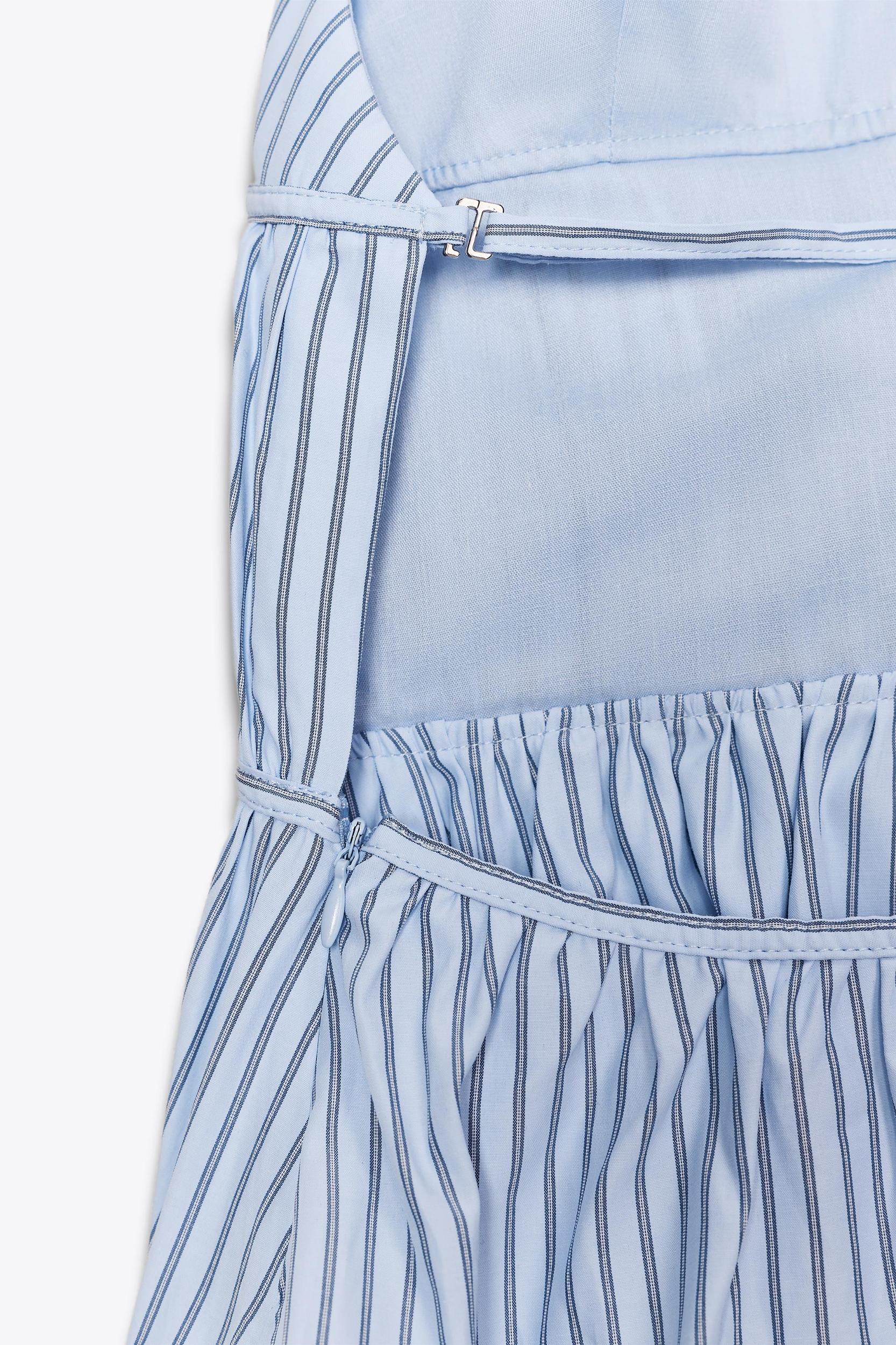 STRIPED POPLIN HALTER TOP Product Image