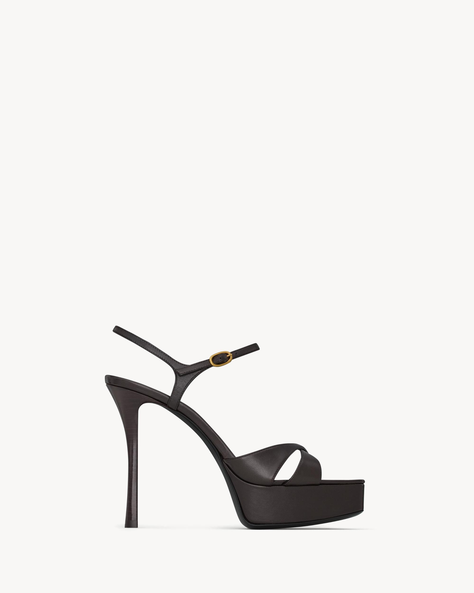 DEBBIE platform sandals in smooth leather Product Image