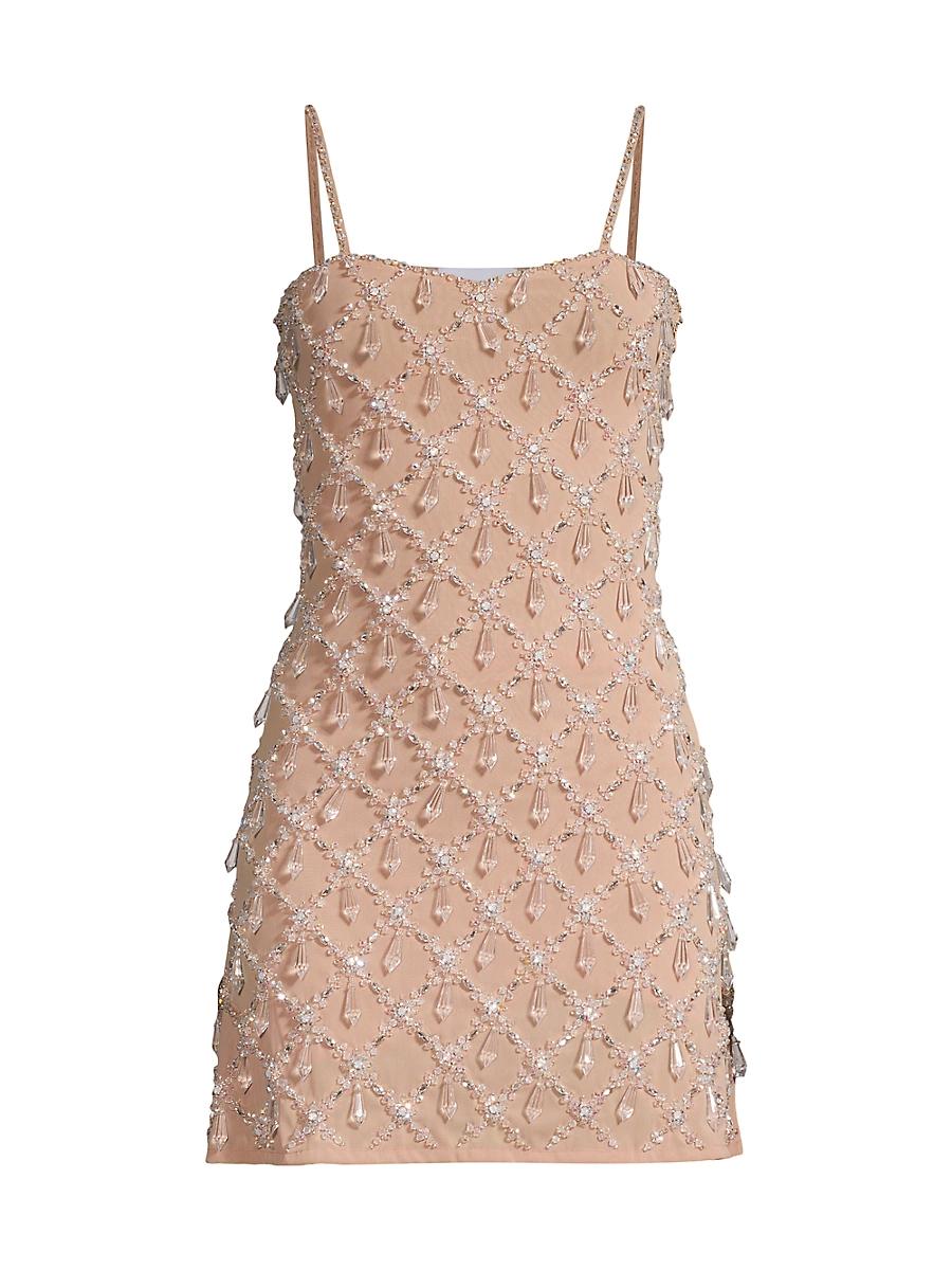 Womens Arabella Hand-Beaded Minidress Product Image