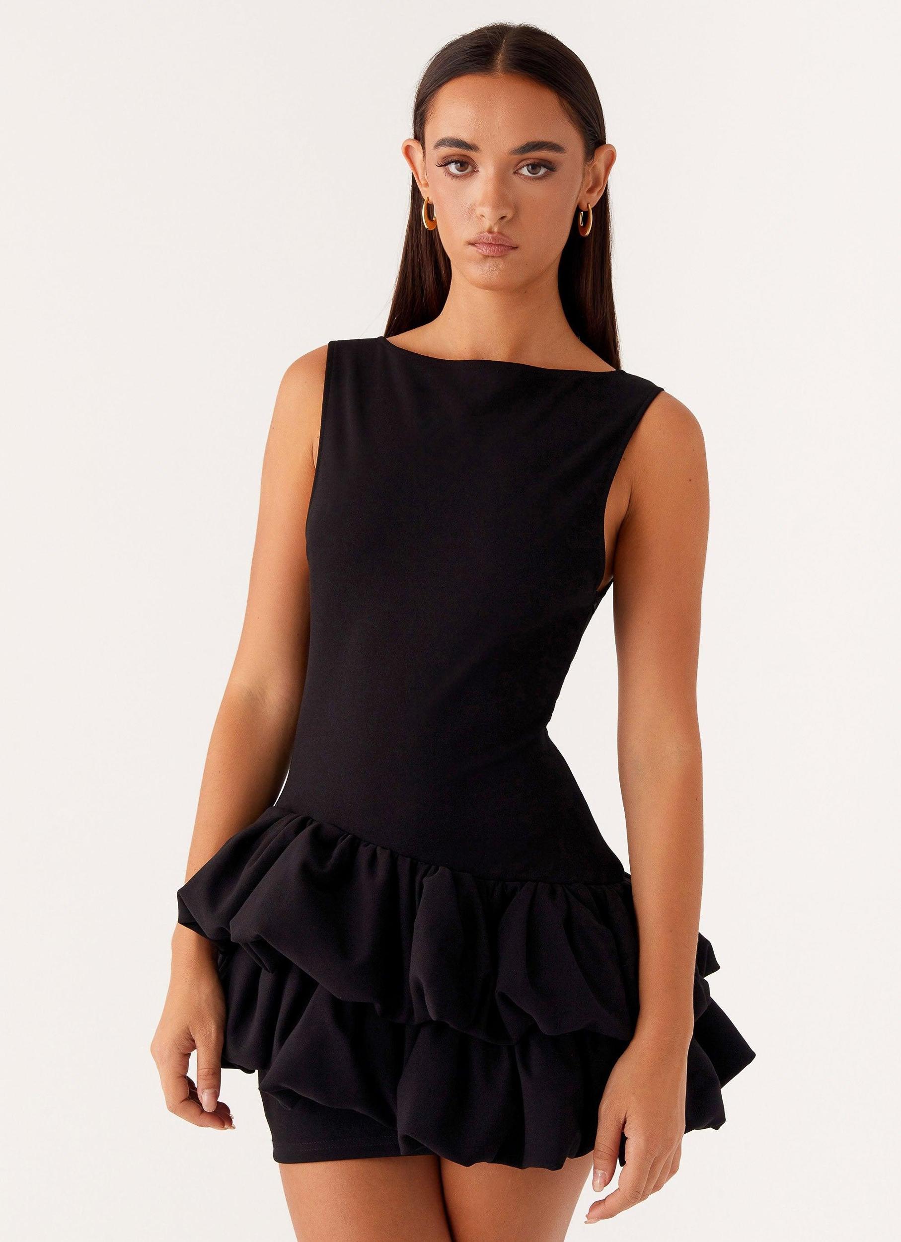 Break Free Mini Dress - Black Product Image