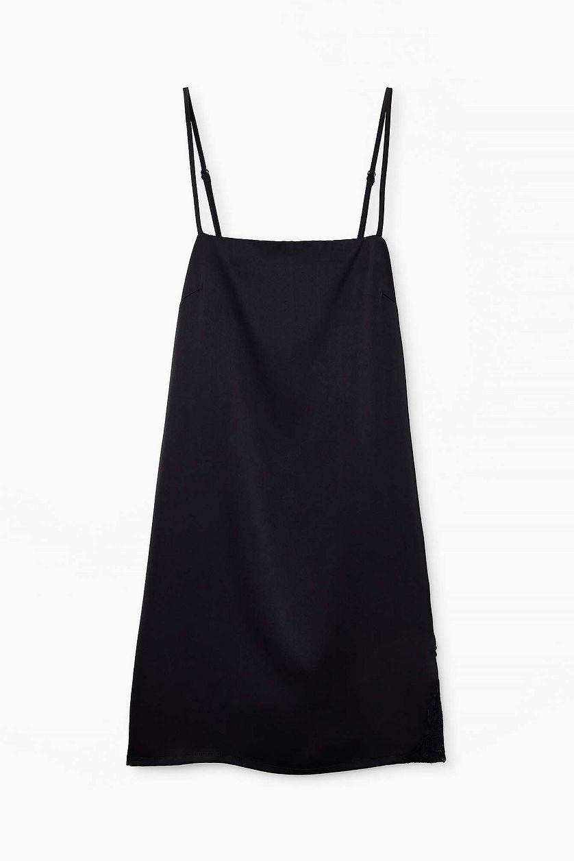 Lace Detail Open Back Mini Dress Product Image