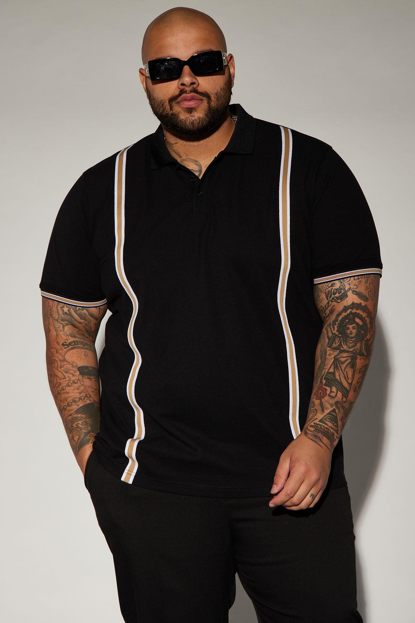 Sensational Short Sleeve Polo - Black/combo Product Image