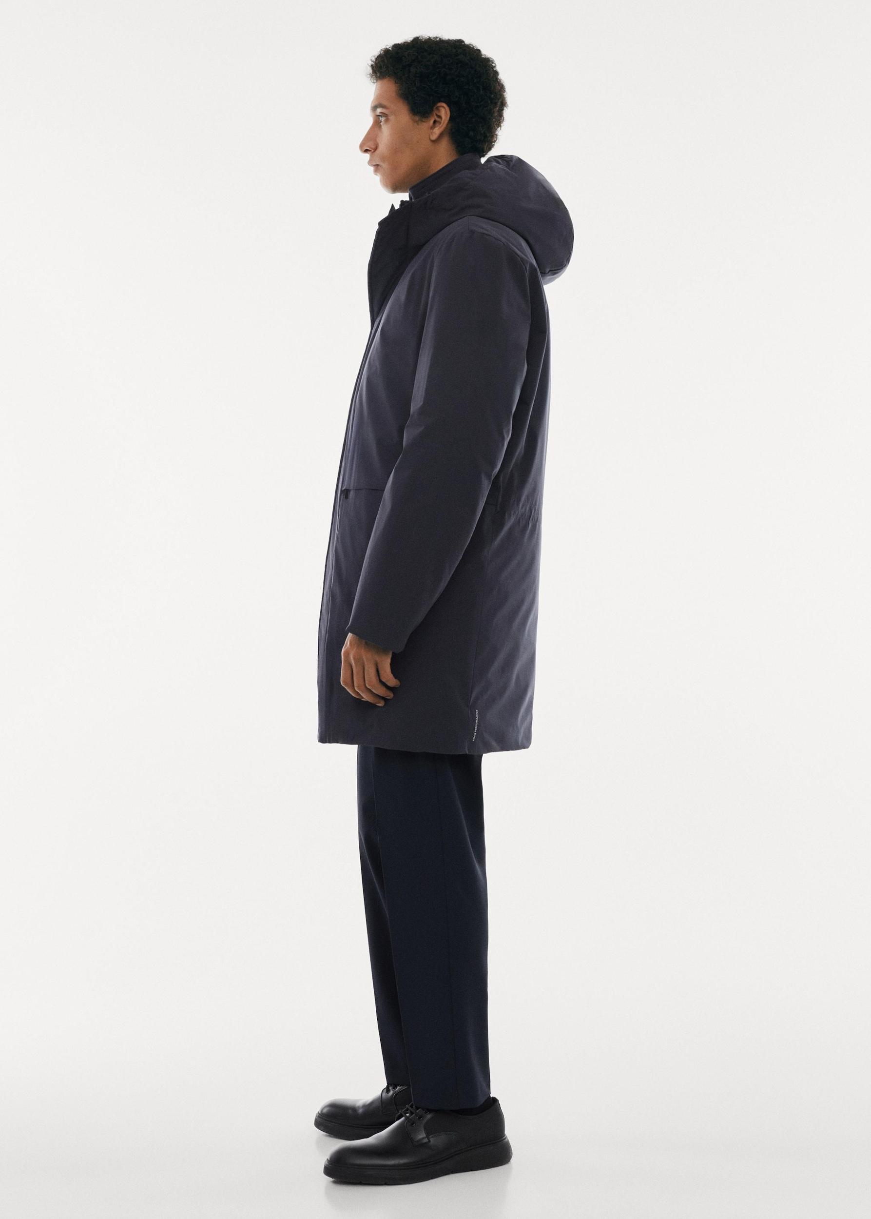 SOFEELATE® padded parka with hood - Men | MANGO USA Product Image
