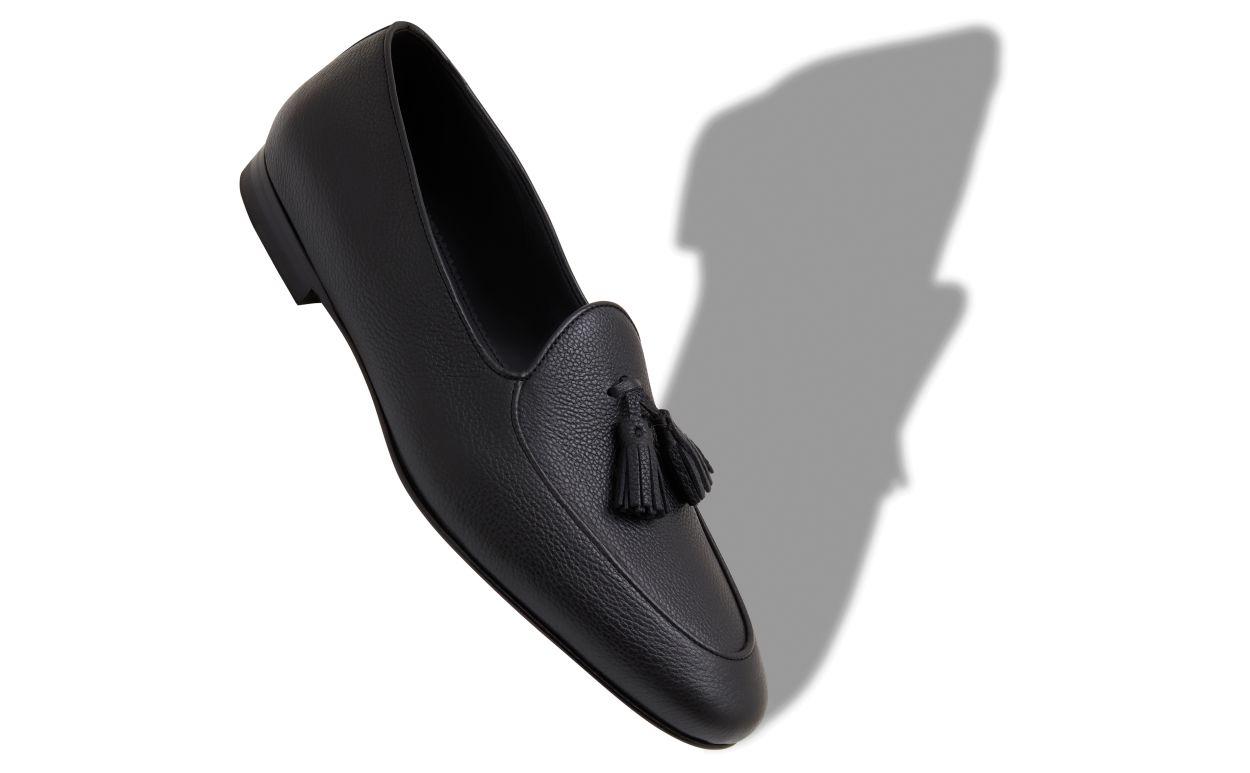 LENNOX Black Calf Leather Loafers Product Image