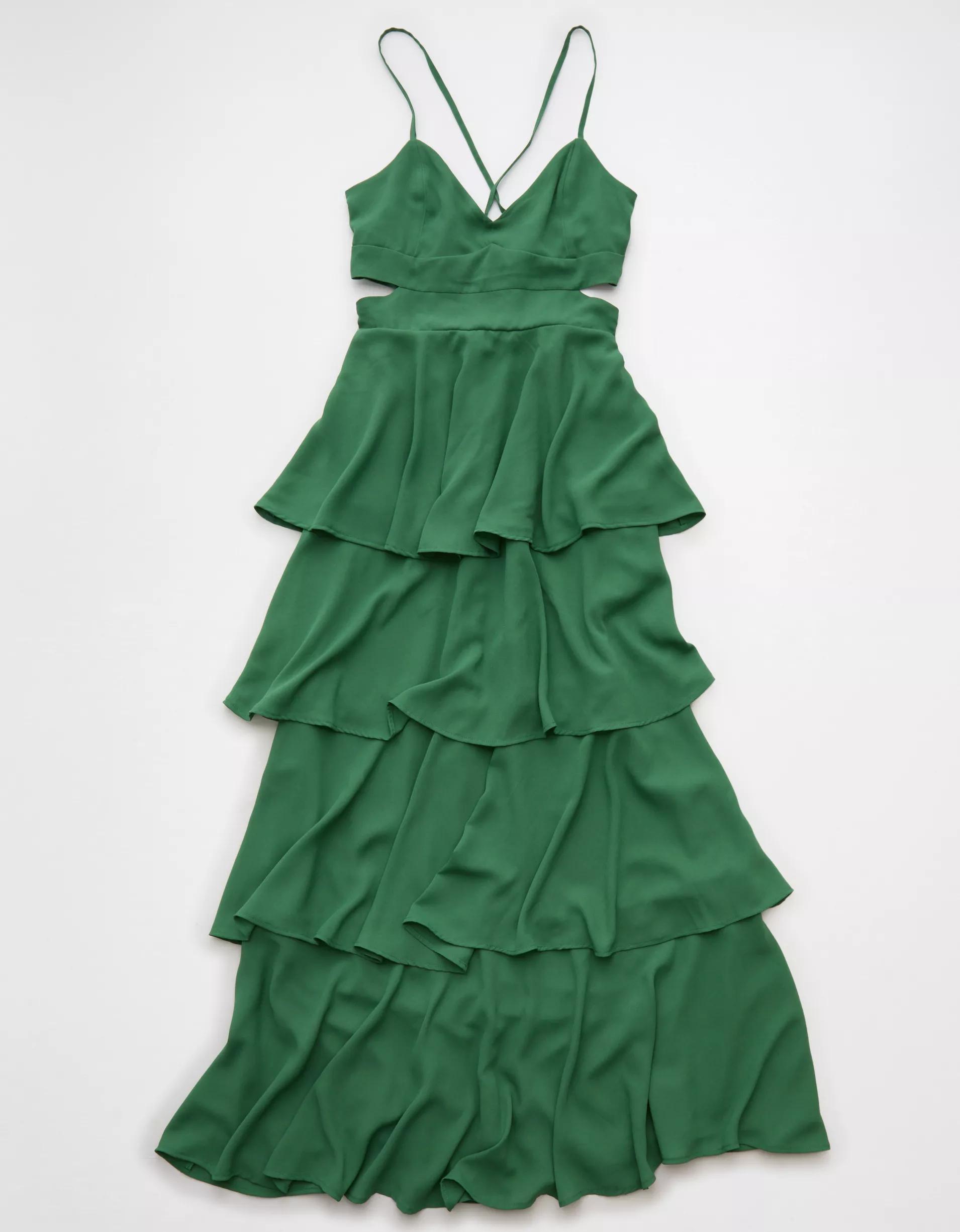 AE Cut-Out Tiered Maxi Dress Product Image