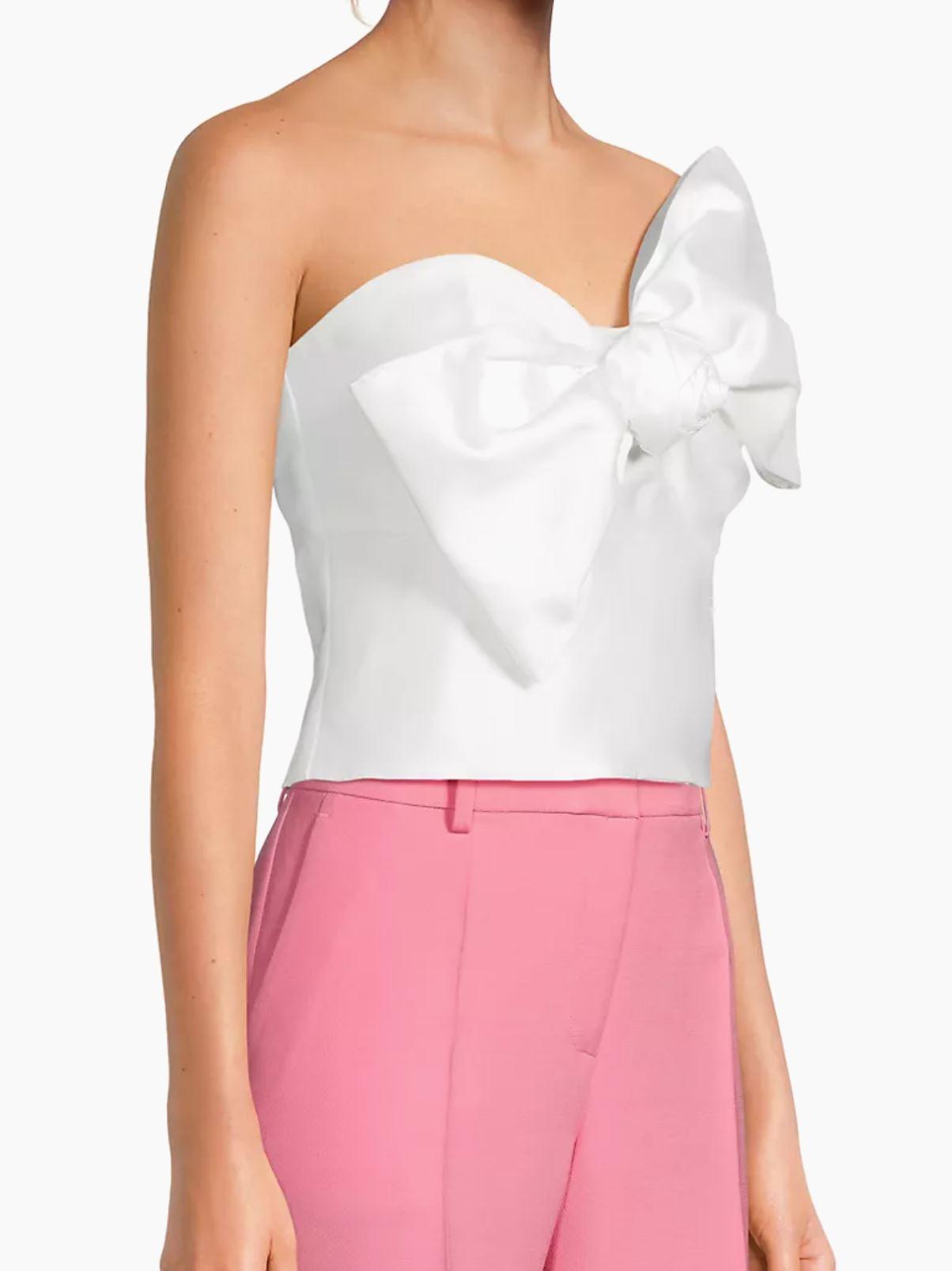 Hutch Bow Flower Strapless Top Product Image