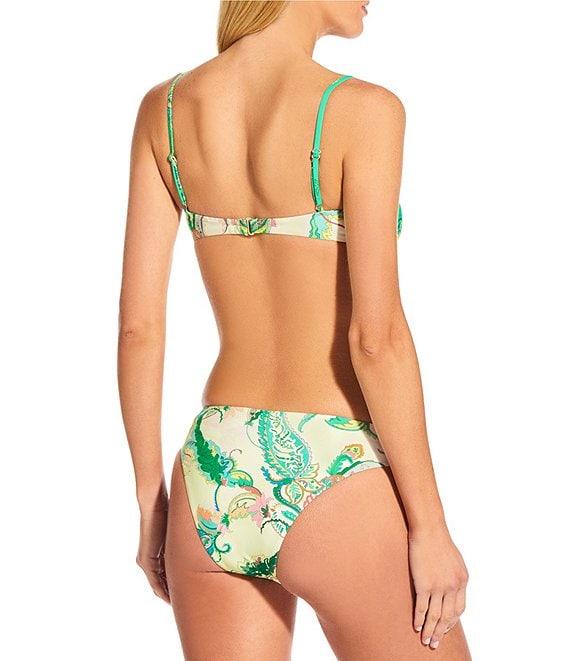 Gianni Bini Paisley High Waisted Cheeky Swim Bottom Product Image