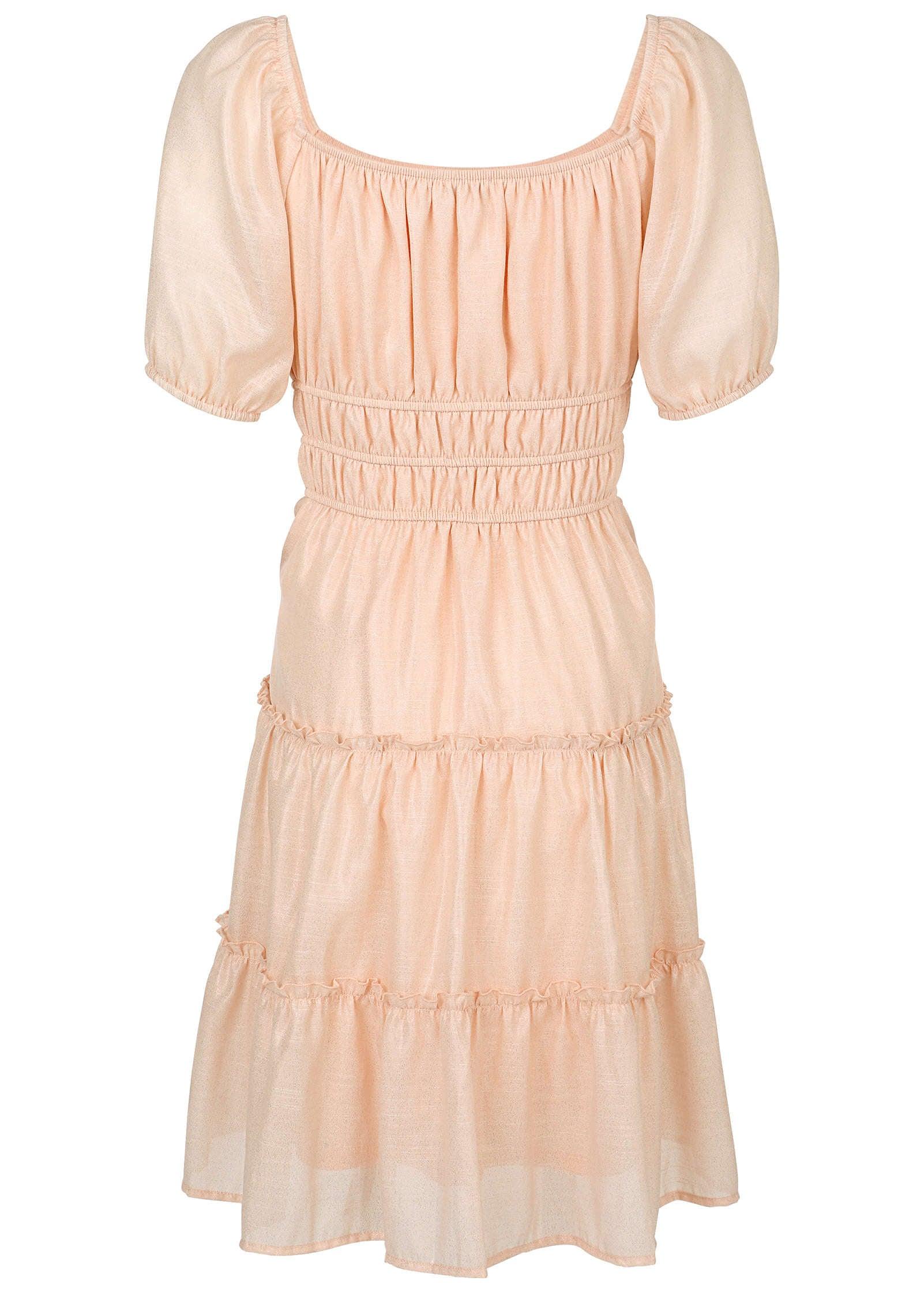 Tiered A-Line Dress - Pink Product Image