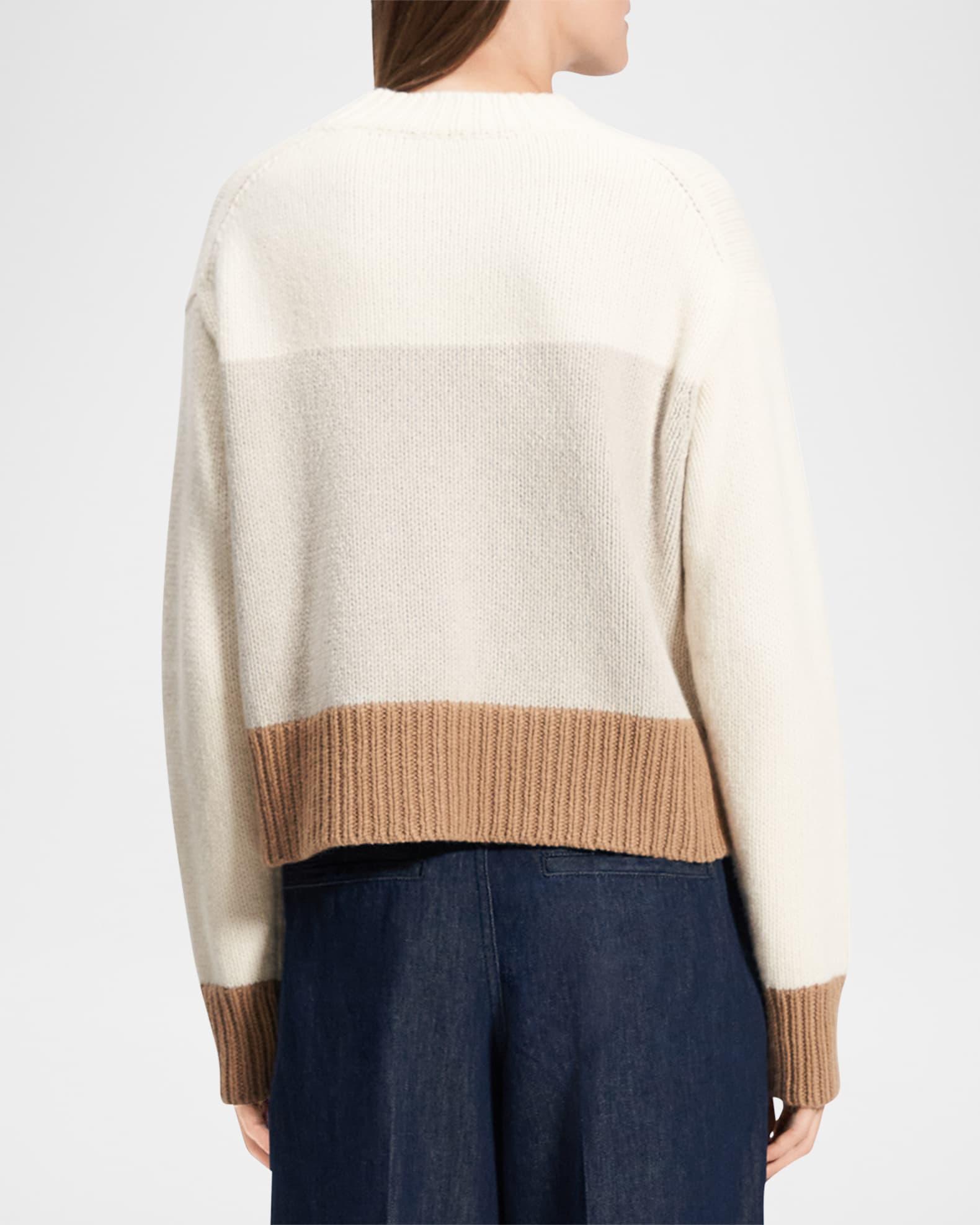 Color-Block Crewneck Sweater Product Image