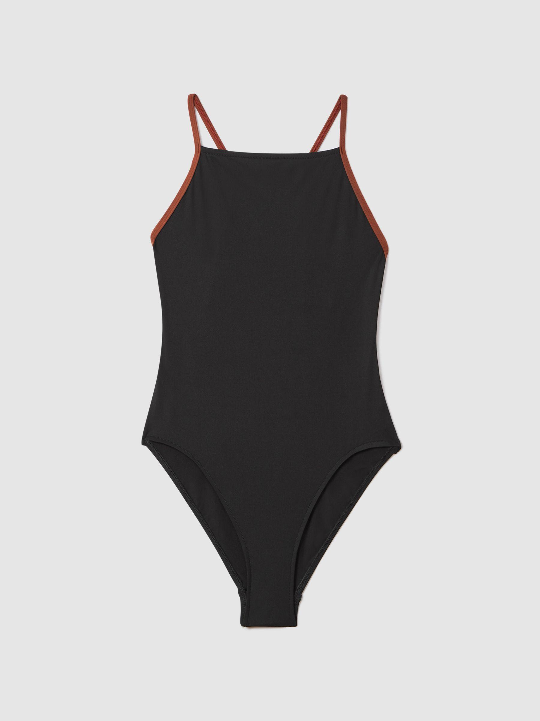 Bondi Born Contrast Strap Swimsuit in Black Product Image