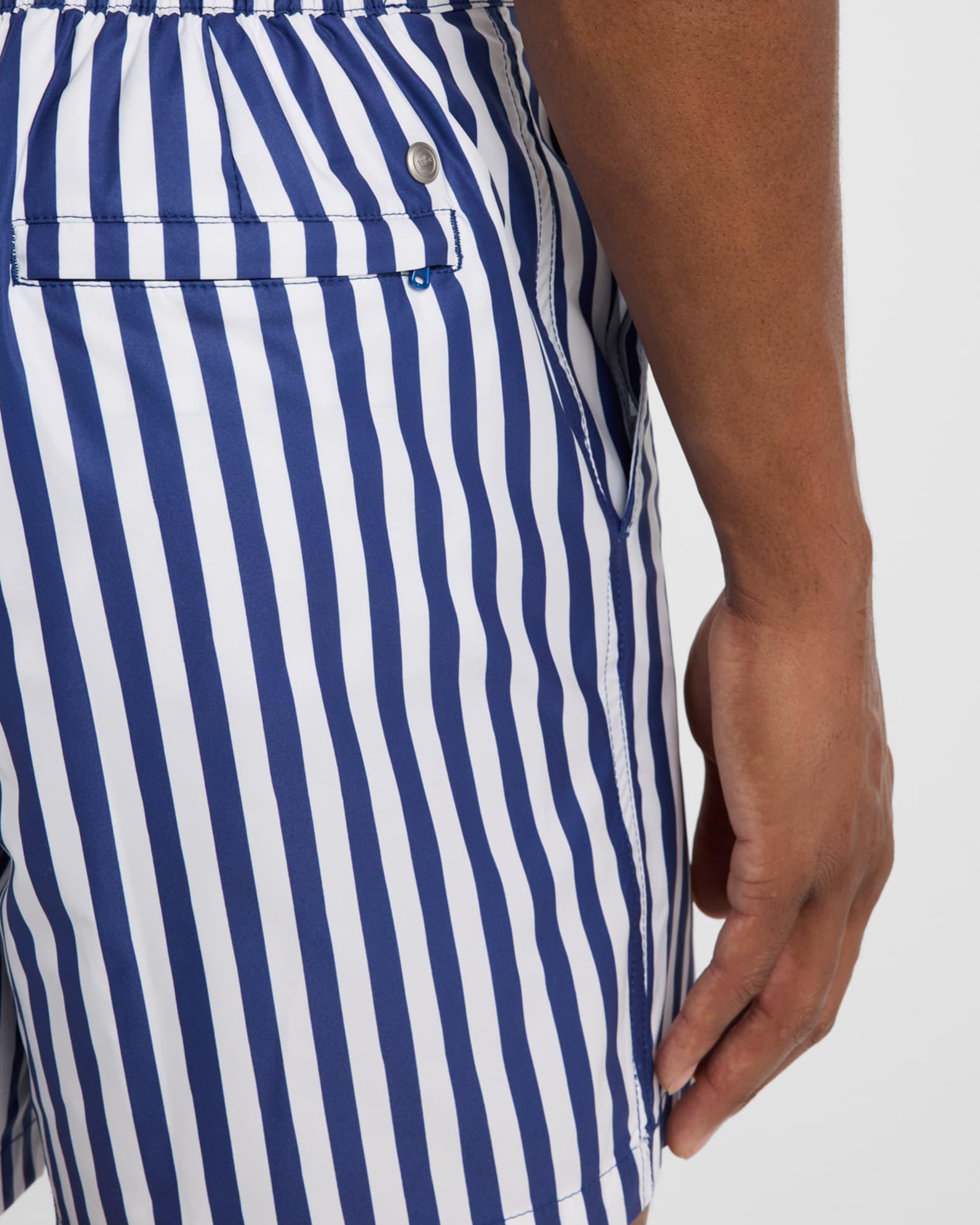 Men's Awning Stripe Swim Trunks Product Image