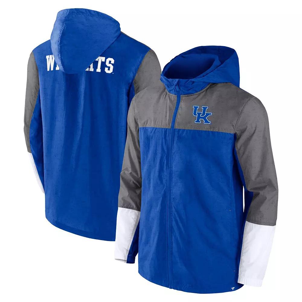 Men's Fanatics Branded Royal/Gray Kentucky Wildcats Game Day Ready Full-Zip Jacket,  Product Image
